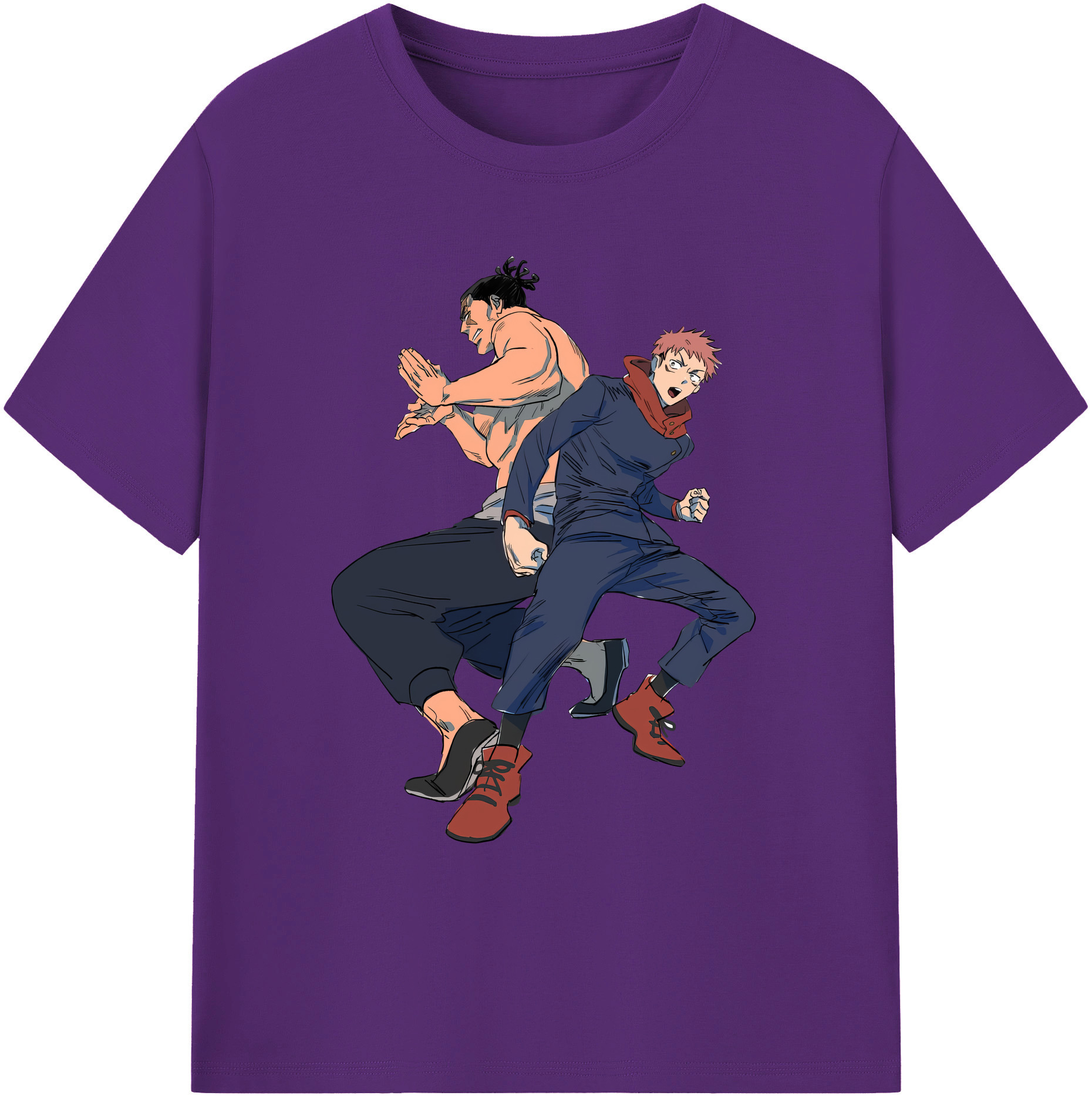 （画像用） 呪術廻戦 Jujutsu Kaisen 綿100％ メンズ半袖Tシャツ｜肌触りやわらか＆通気性