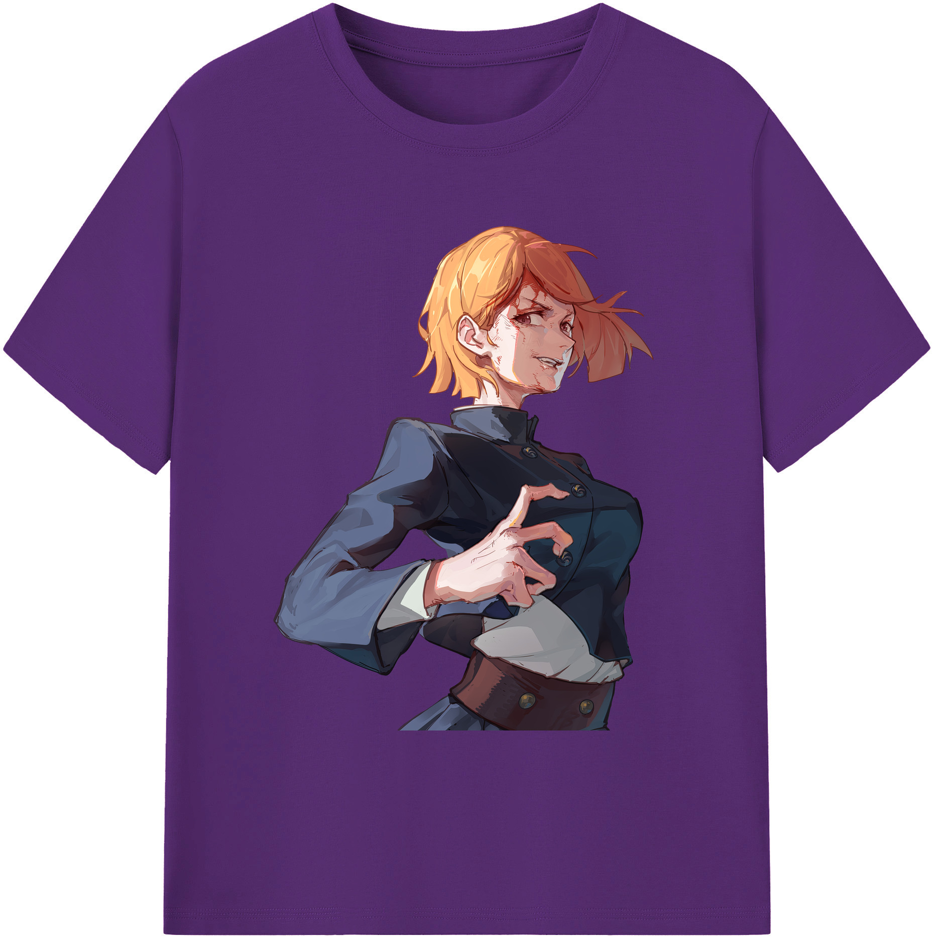 （画像用） 呪術廻戦 Jujutsu Kaisen 綿100％ メンズ半袖Tシャツ｜肌触りやわらか＆通気性
