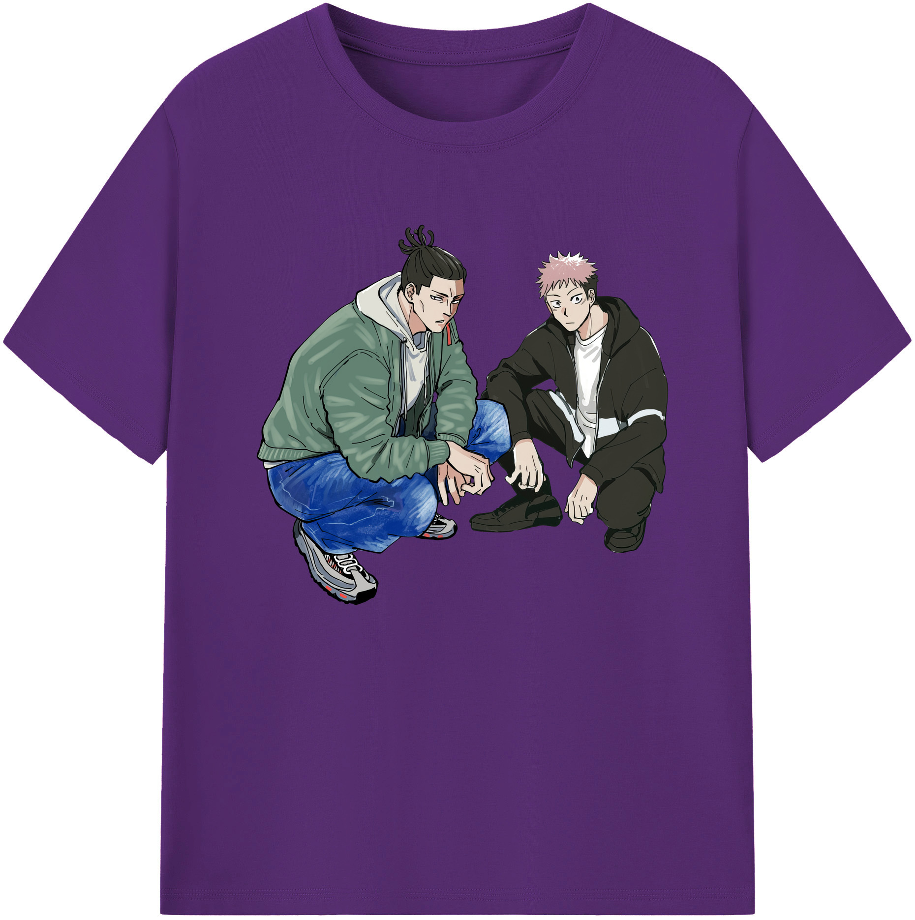 （画像用） 呪術廻戦 Jujutsu Kaisen 綿100％ メンズ半袖Tシャツ｜肌触りやわらか＆通気性