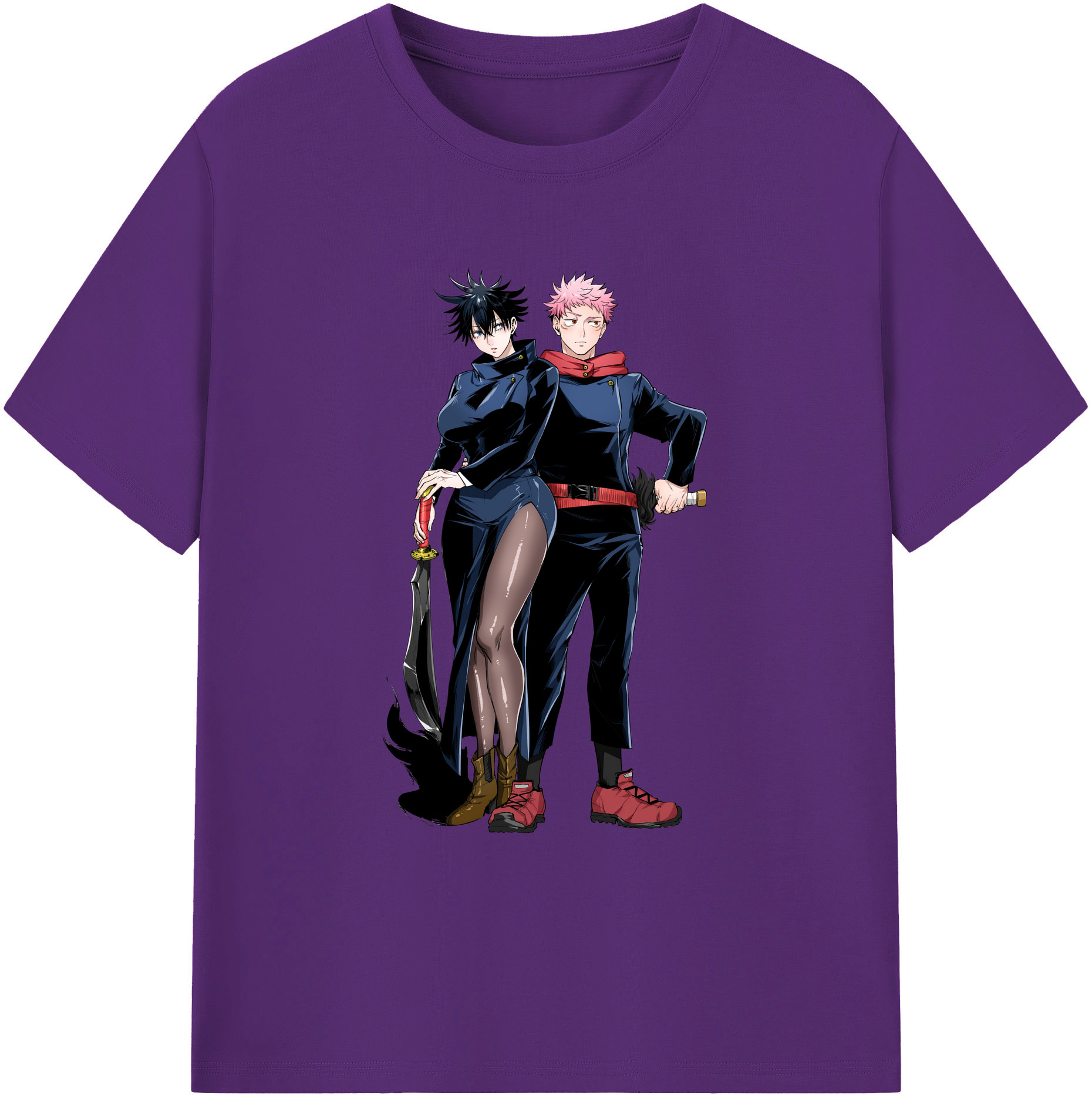 （画像用） 呪術廻戦 Jujutsu Kaisen 綿100％ メンズ半袖Tシャツ｜肌触りやわらか＆通気性
