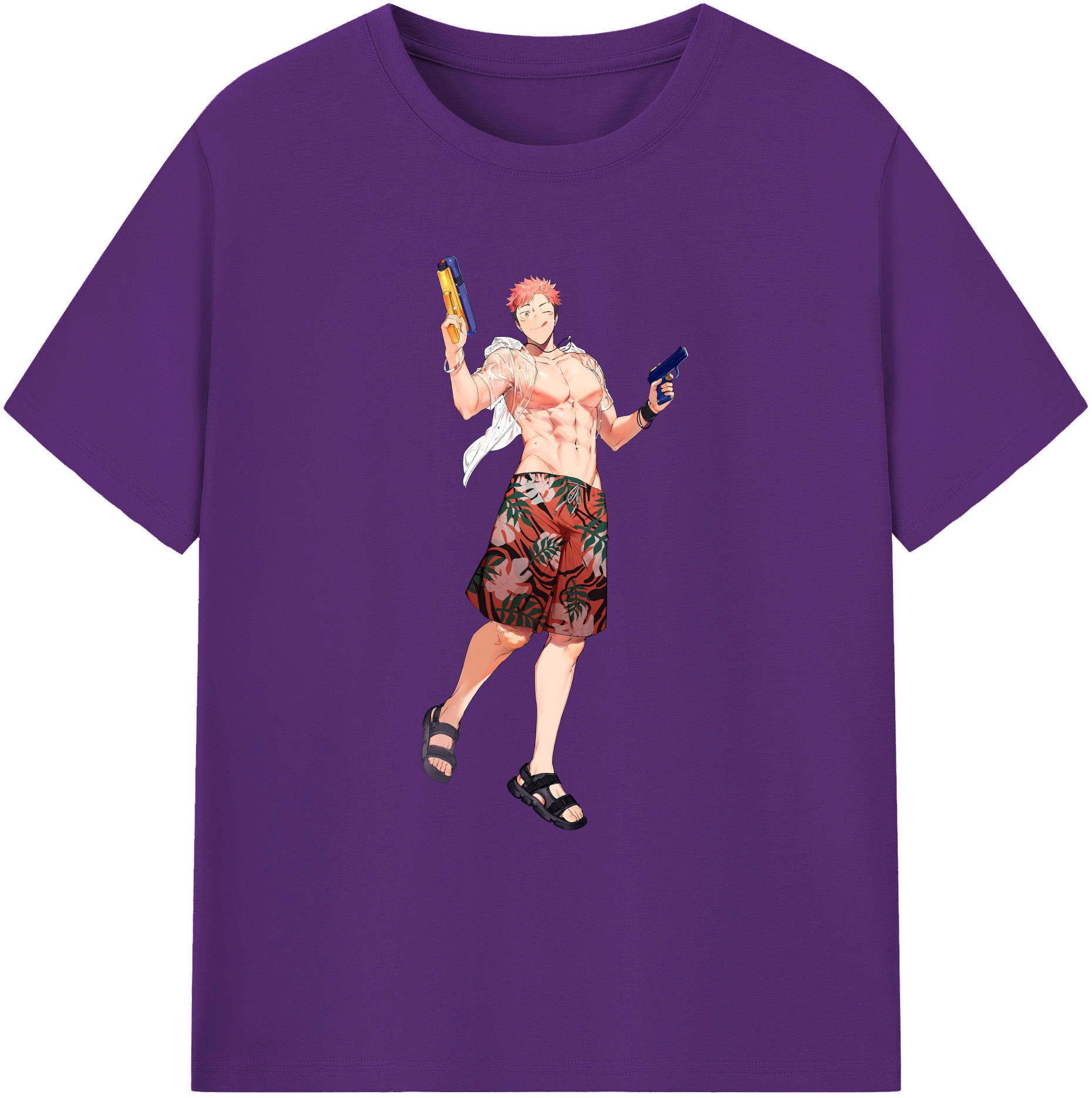 （画像用） 呪術廻戦 Jujutsu Kaisen 綿100％ メンズ半袖Tシャツ｜肌触りやわらか＆通気性