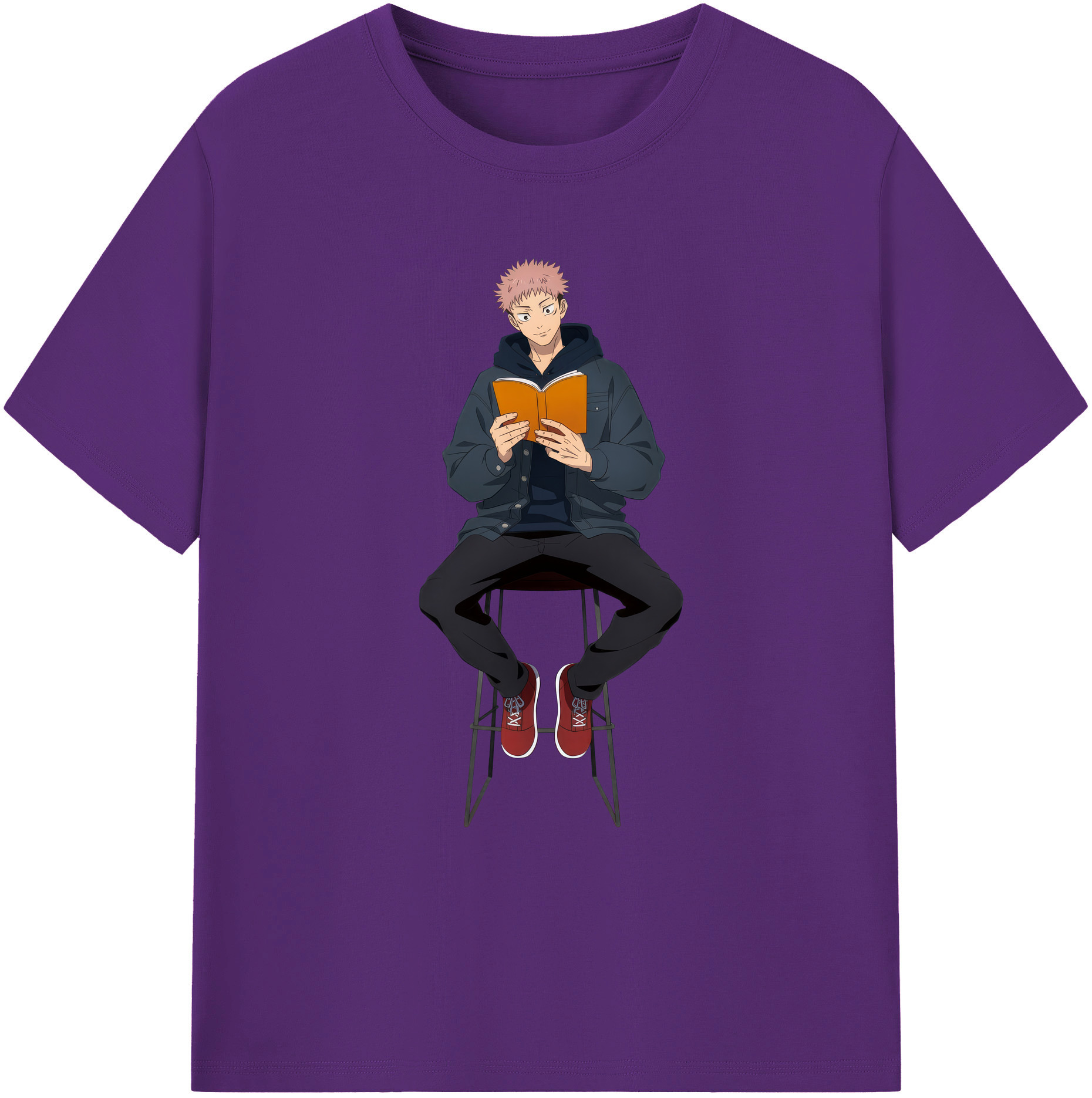（画像用） 呪術廻戦 Jujutsu Kaisen 綿100％ メンズ半袖Tシャツ｜肌触りやわらか＆通気性