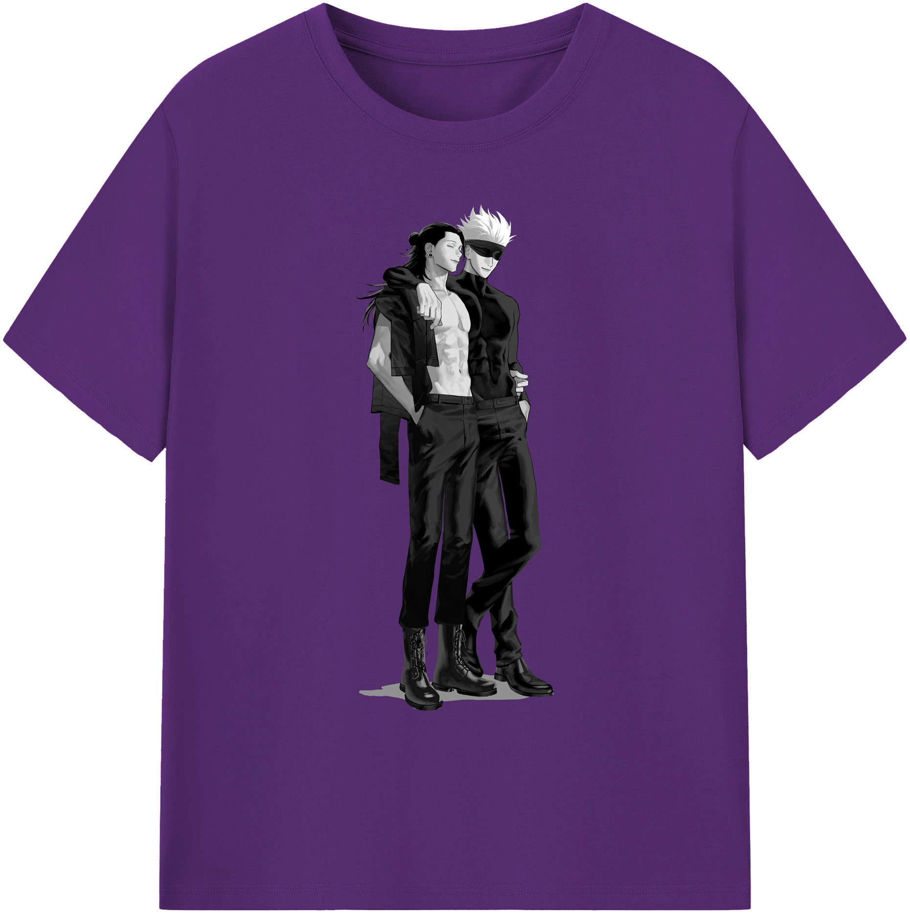 （画像用） 呪術廻戦 Jujutsu Kaisen 綿100％ メンズ半袖Tシャツ｜肌触りやわらか＆通気性