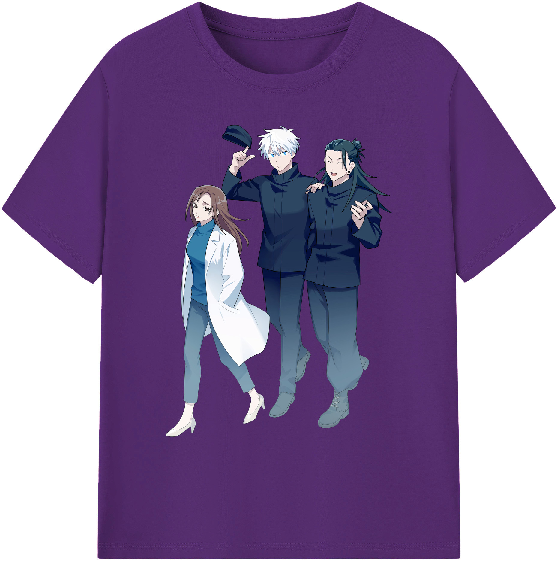 （画像用） 呪術廻戦 Jujutsu Kaisen 綿100％ メンズ半袖Tシャツ｜肌触りやわらか＆通気性