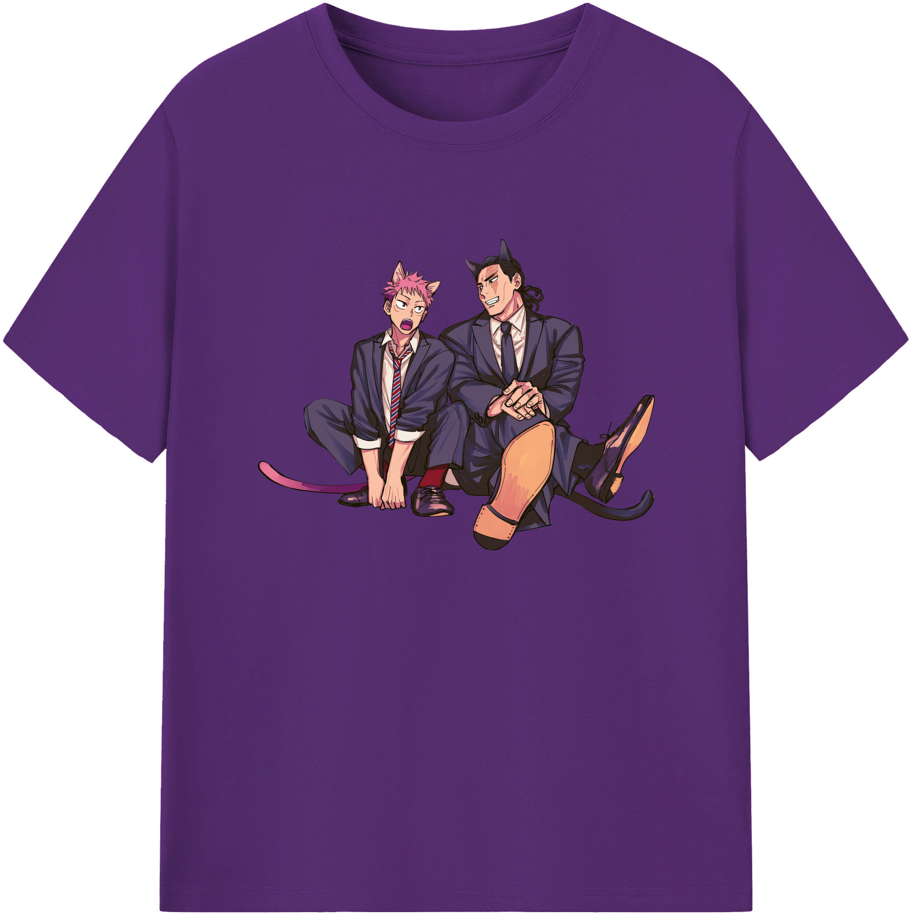 （画像用） 呪術廻戦 Jujutsu Kaisen 綿100％ メンズ半袖Tシャツ｜肌触りやわらか＆通気性