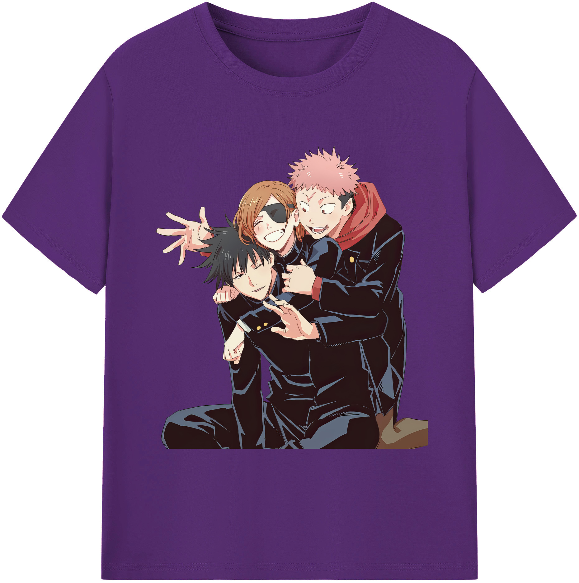 （画像用） 呪術廻戦 Jujutsu Kaisen 綿100％ メンズ半袖Tシャツ｜肌触りやわらか＆通気性