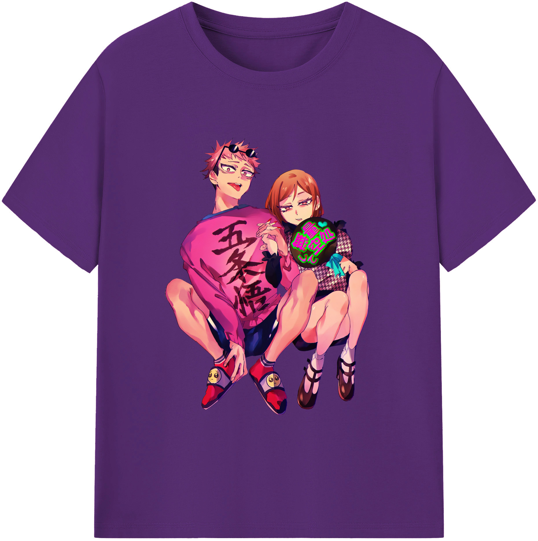 （画像用） 呪術廻戦 Jujutsu Kaisen 綿100％ メンズ半袖Tシャツ｜肌触りやわらか＆通気性