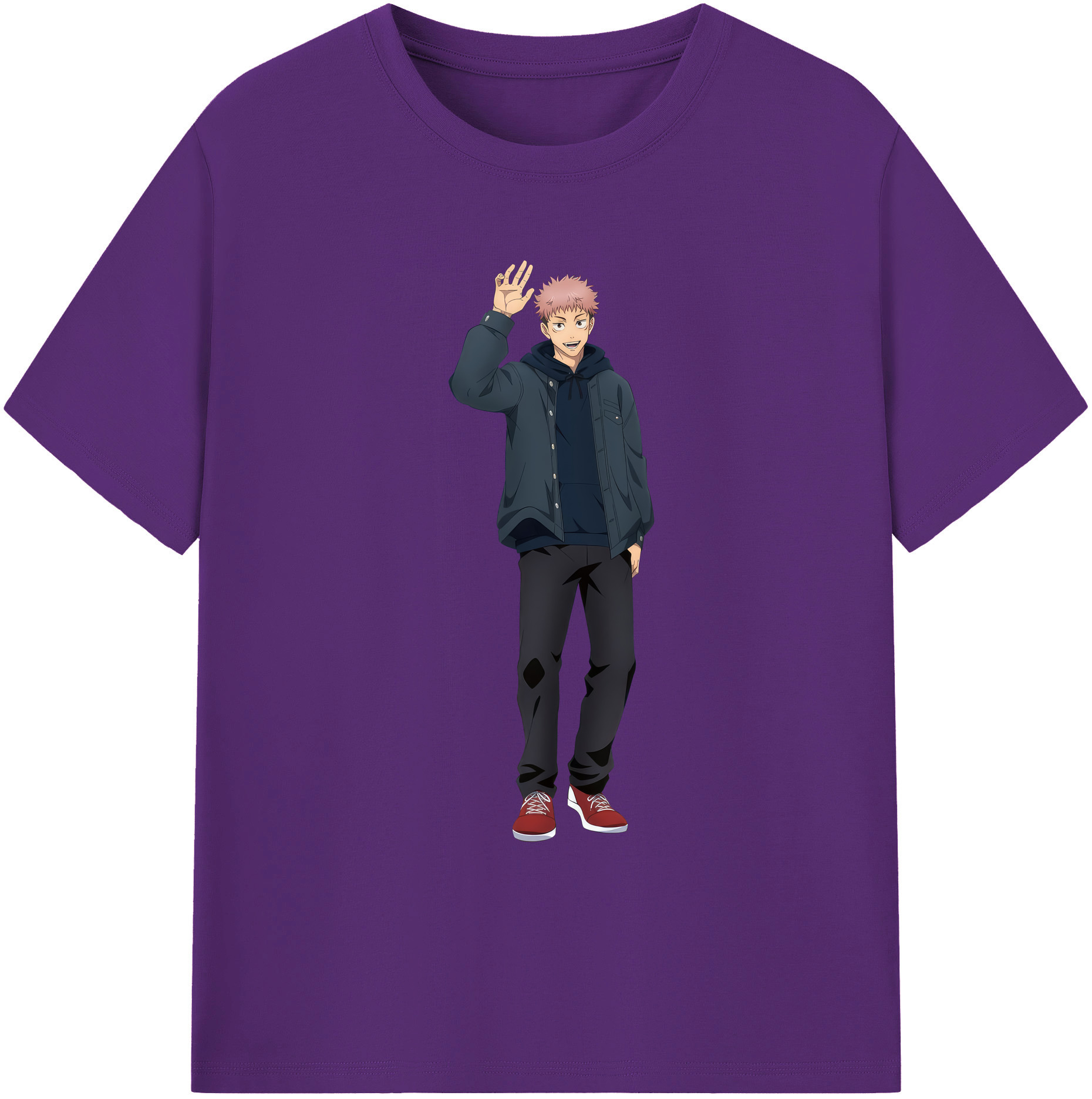 （画像用） 呪術廻戦 Jujutsu Kaisen 綿100％ メンズ半袖Tシャツ｜肌触りやわらか＆通気性