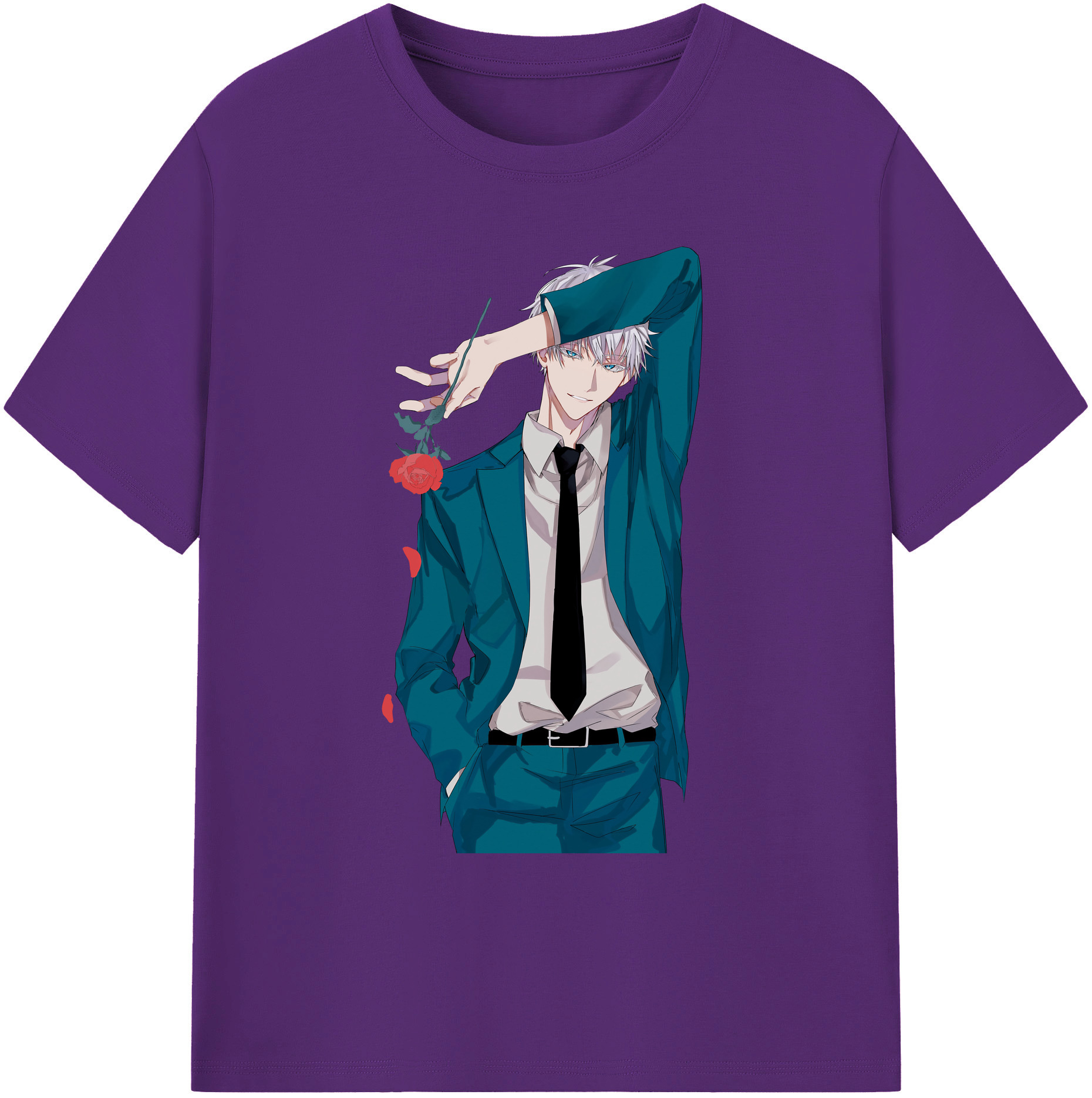 （画像用） 呪術廻戦 Jujutsu Kaisen 綿100％ メンズ半袖Tシャツ｜肌触りやわらか＆通気性