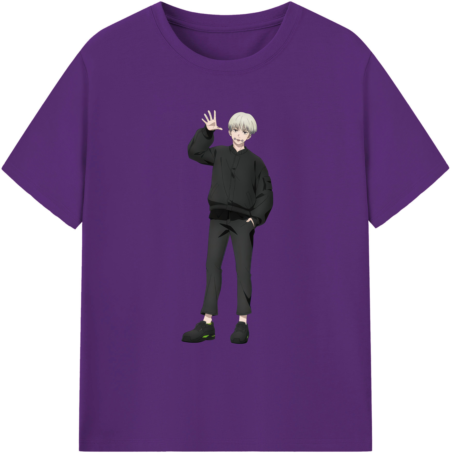 （画像用） 呪術廻戦 Jujutsu Kaisen 綿100％ メンズ半袖Tシャツ｜肌触りやわらか＆通気性