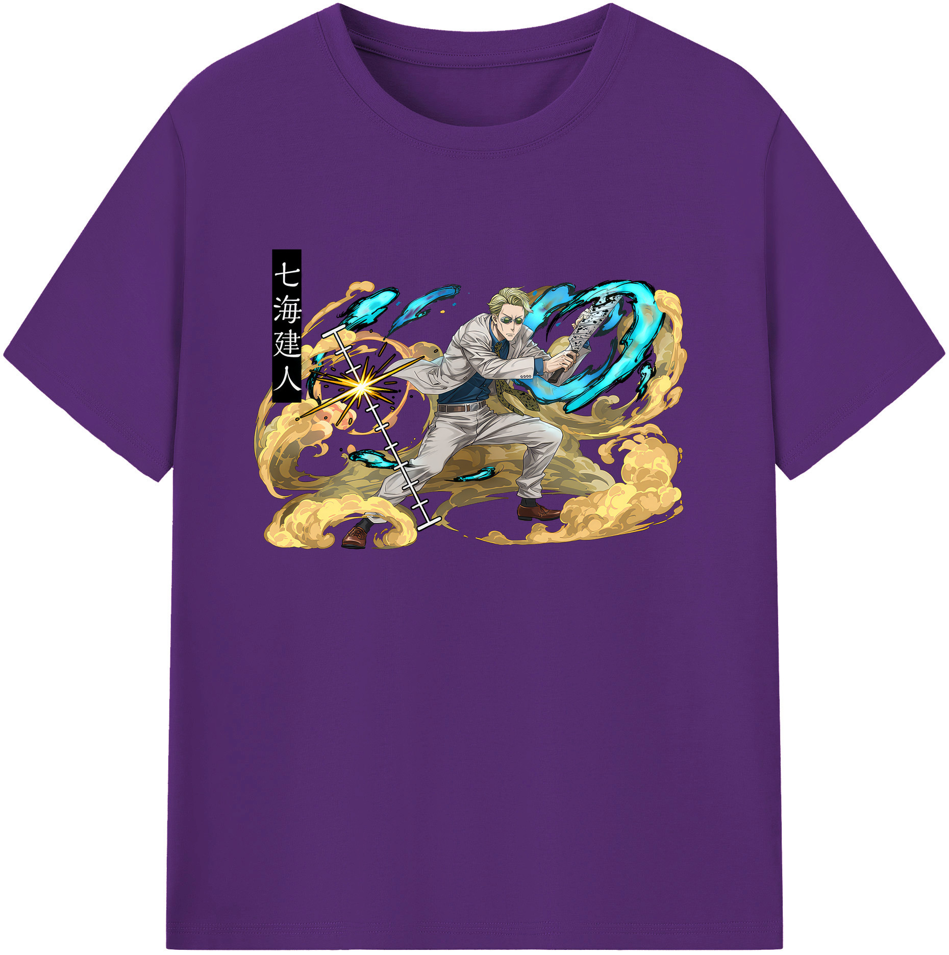 （画像用） 呪術廻戦 Jujutsu Kaisen 綿100％ メンズ半袖Tシャツ｜肌触りやわらか＆通気性