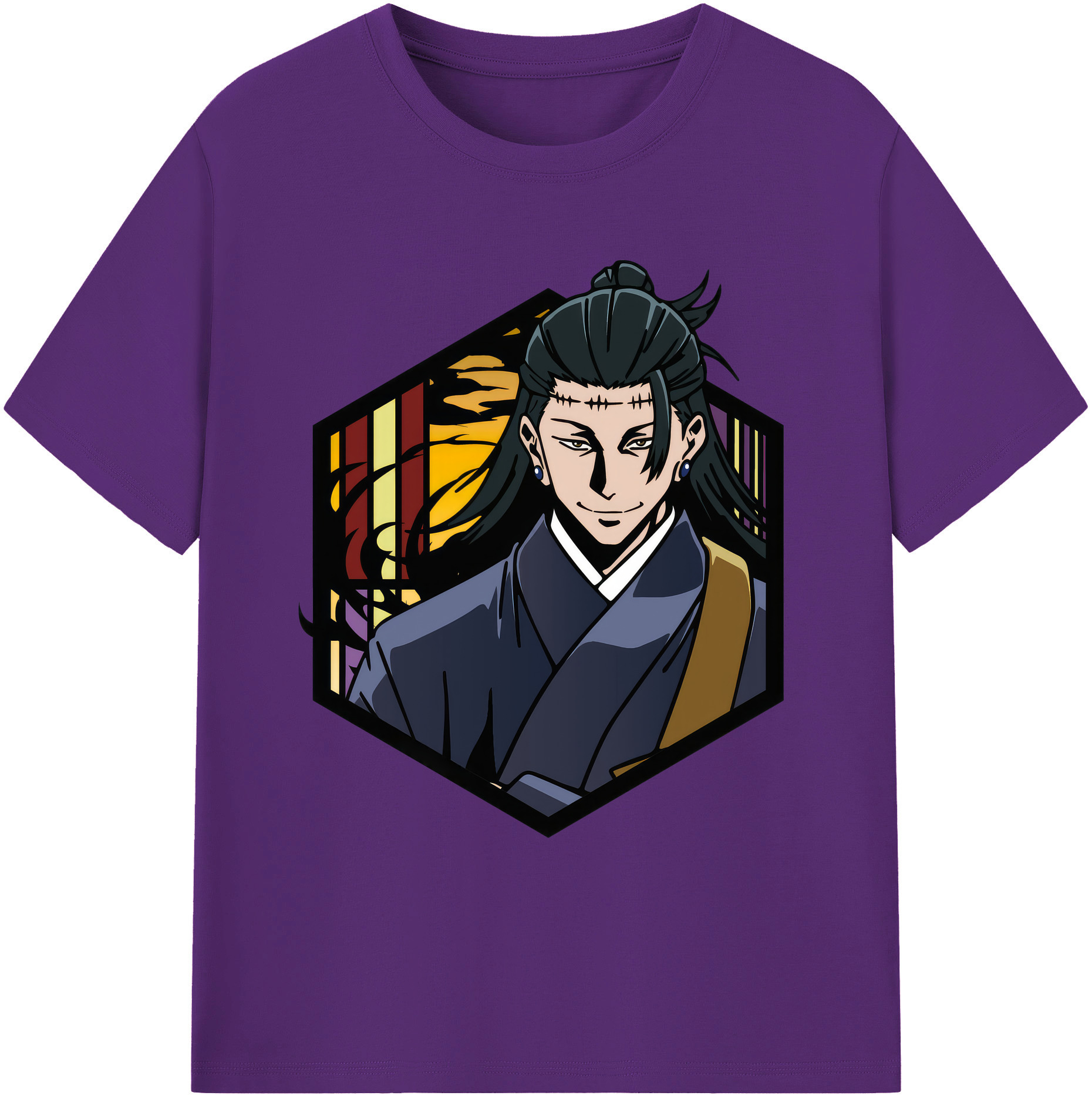 （画像用） 呪術廻戦 Jujutsu Kaisen 綿100％ メンズ半袖Tシャツ｜肌触りやわらか＆通気性