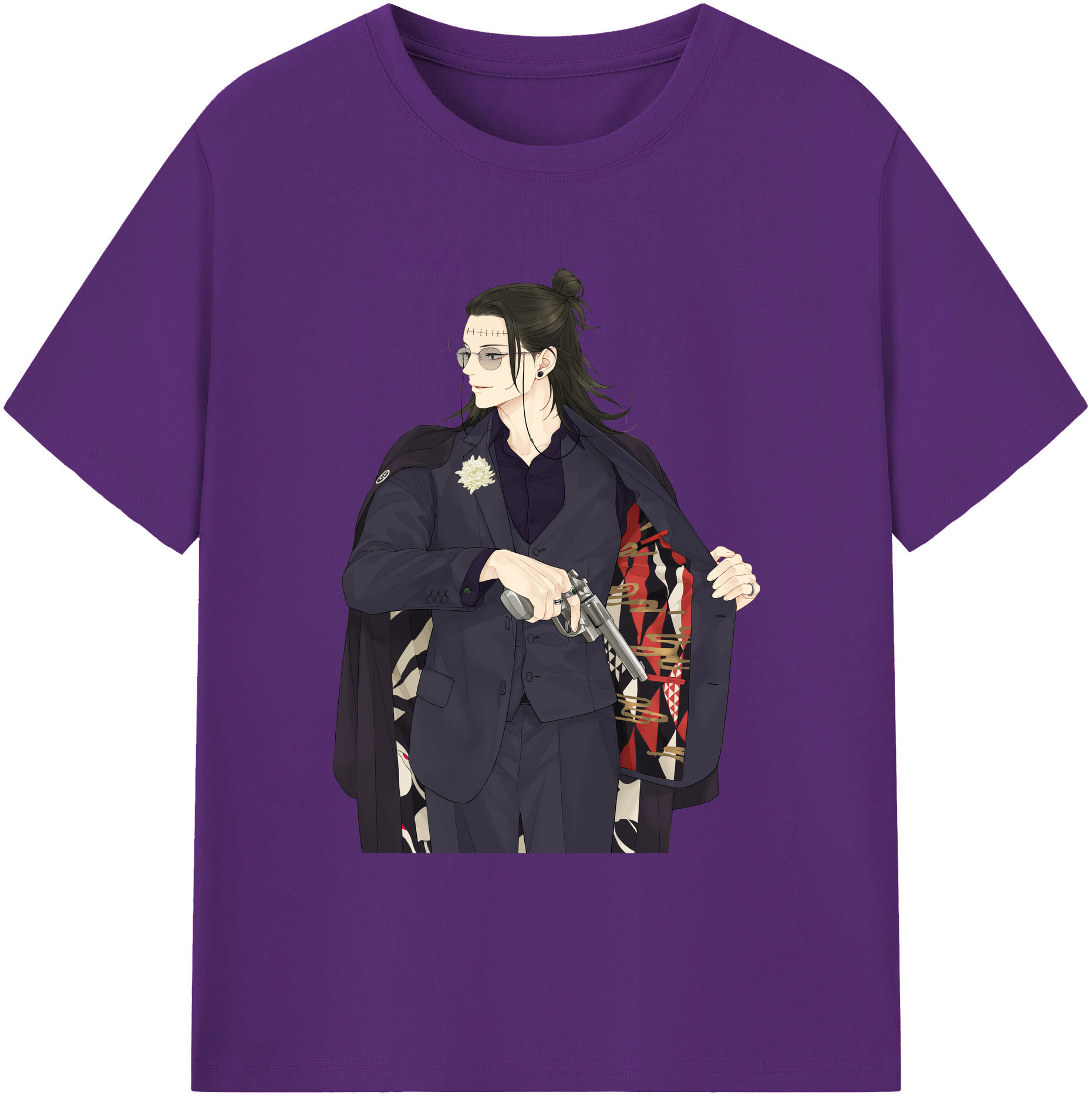 （画像用） 呪術廻戦 Jujutsu Kaisen 綿100％ メンズ半袖Tシャツ｜肌触りやわらか＆通気性