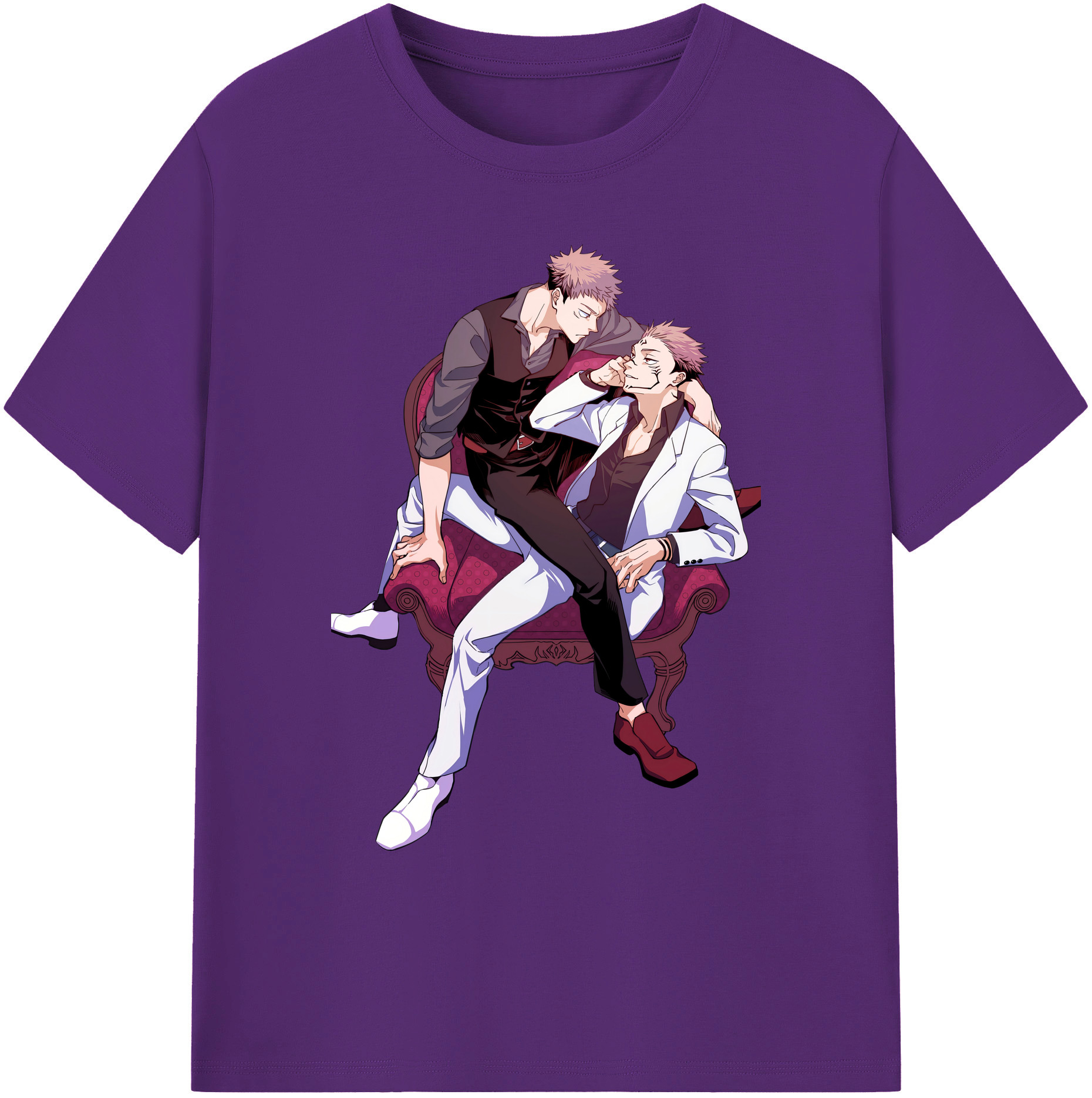 （画像用） 呪術廻戦 Jujutsu Kaisen 綿100％ メンズ半袖Tシャツ｜肌触りやわらか＆通気性