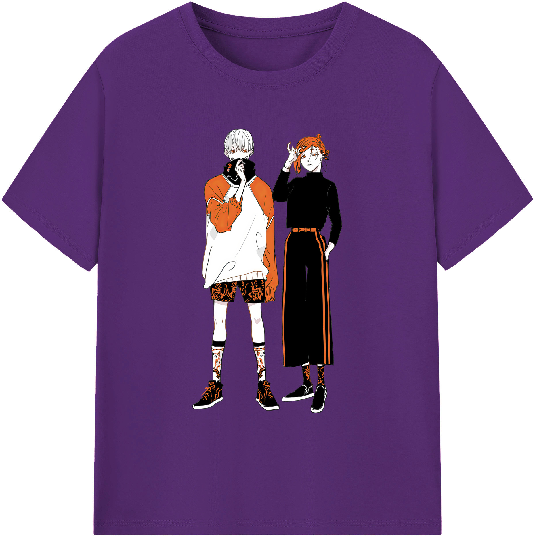 （画像用） 呪術廻戦 Jujutsu Kaisen 綿100％ メンズ半袖Tシャツ｜肌触りやわらか＆通気性
