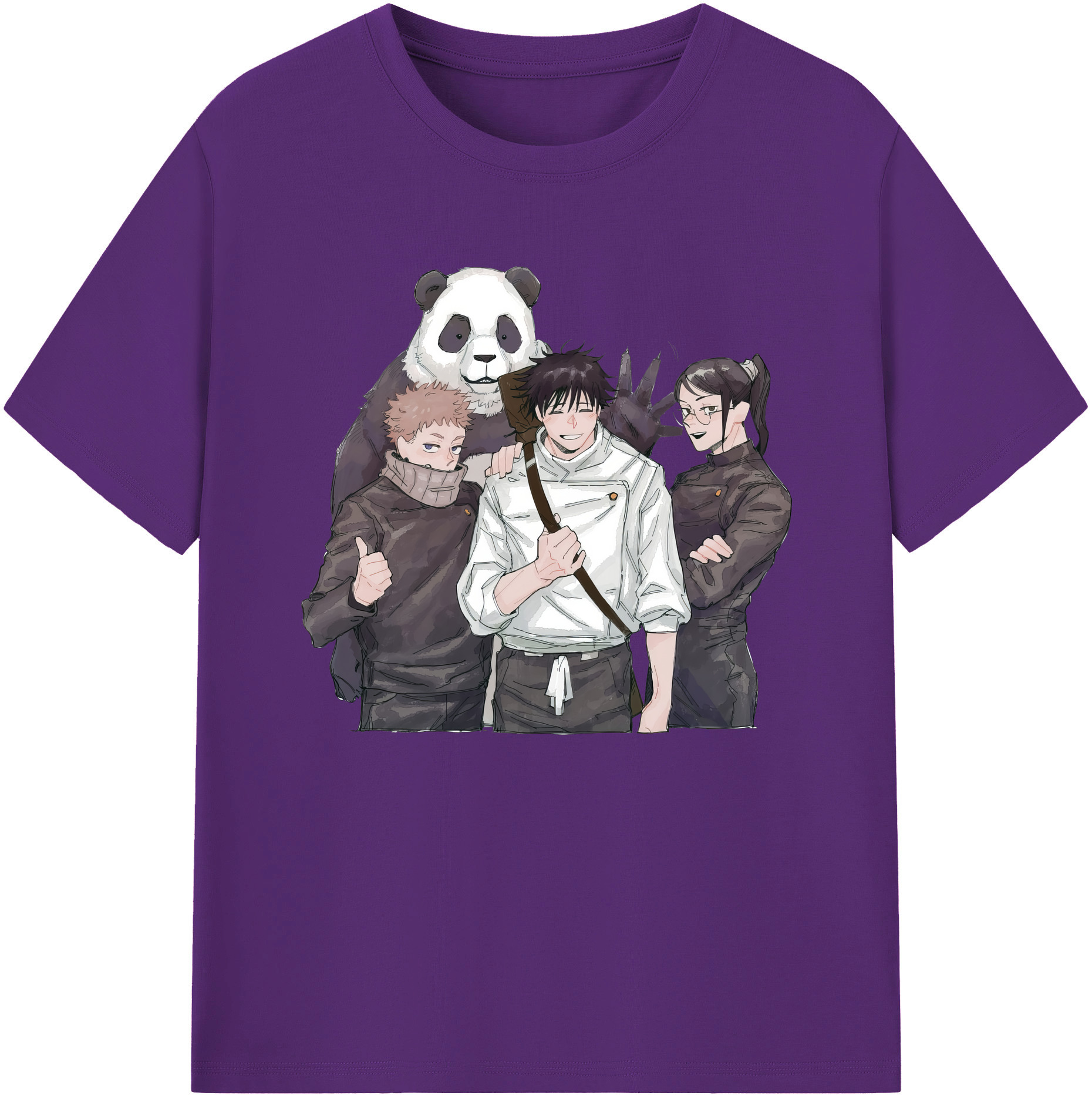 （画像用） 呪術廻戦 Jujutsu Kaisen 綿100％ メンズ半袖Tシャツ｜肌触りやわらか＆通気性