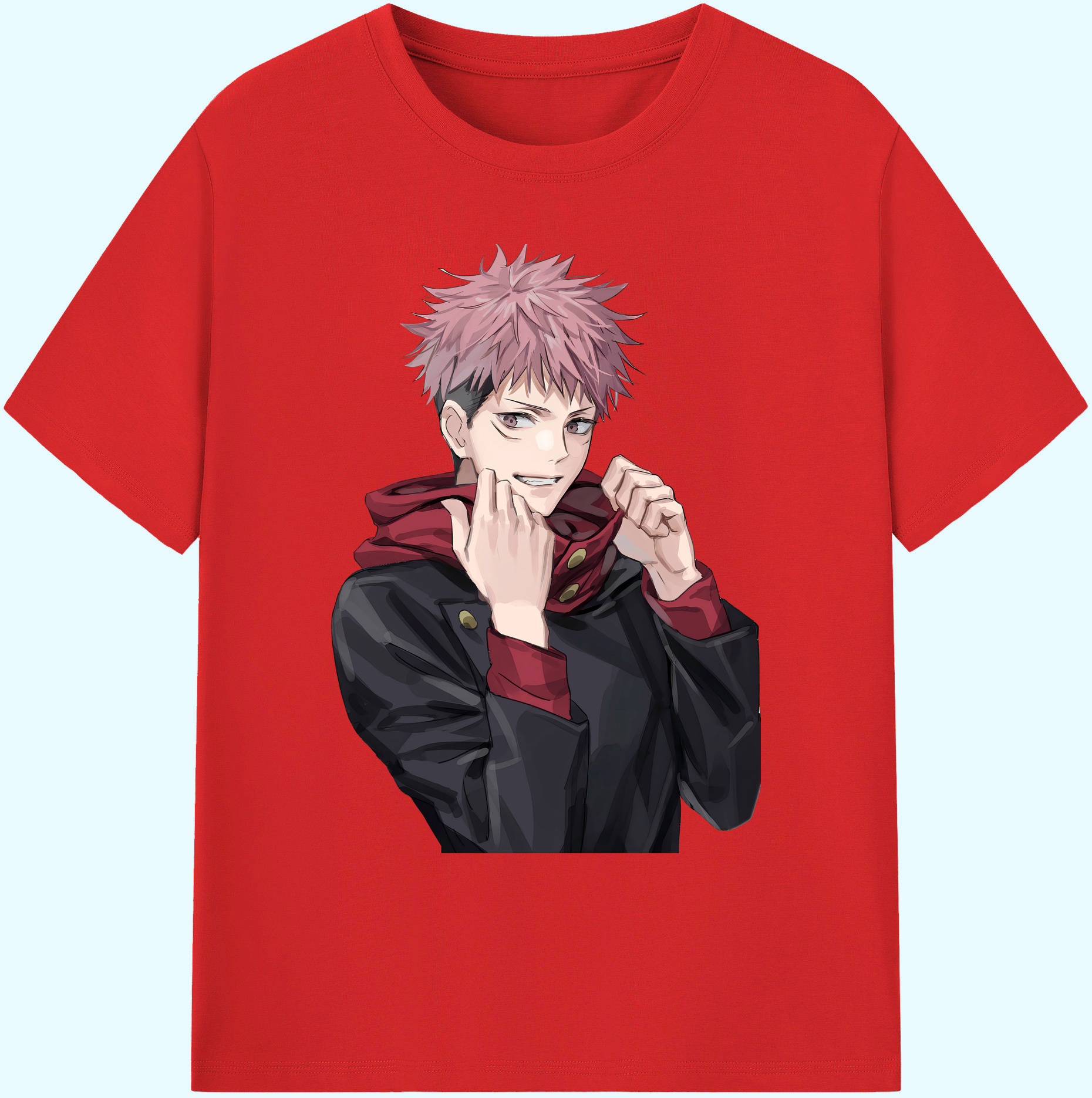 （画像用） 呪術廻戦 Jujutsu Kaisen 綿100％ メンズ半袖Tシャツ｜肌触りやわらか＆通気性
