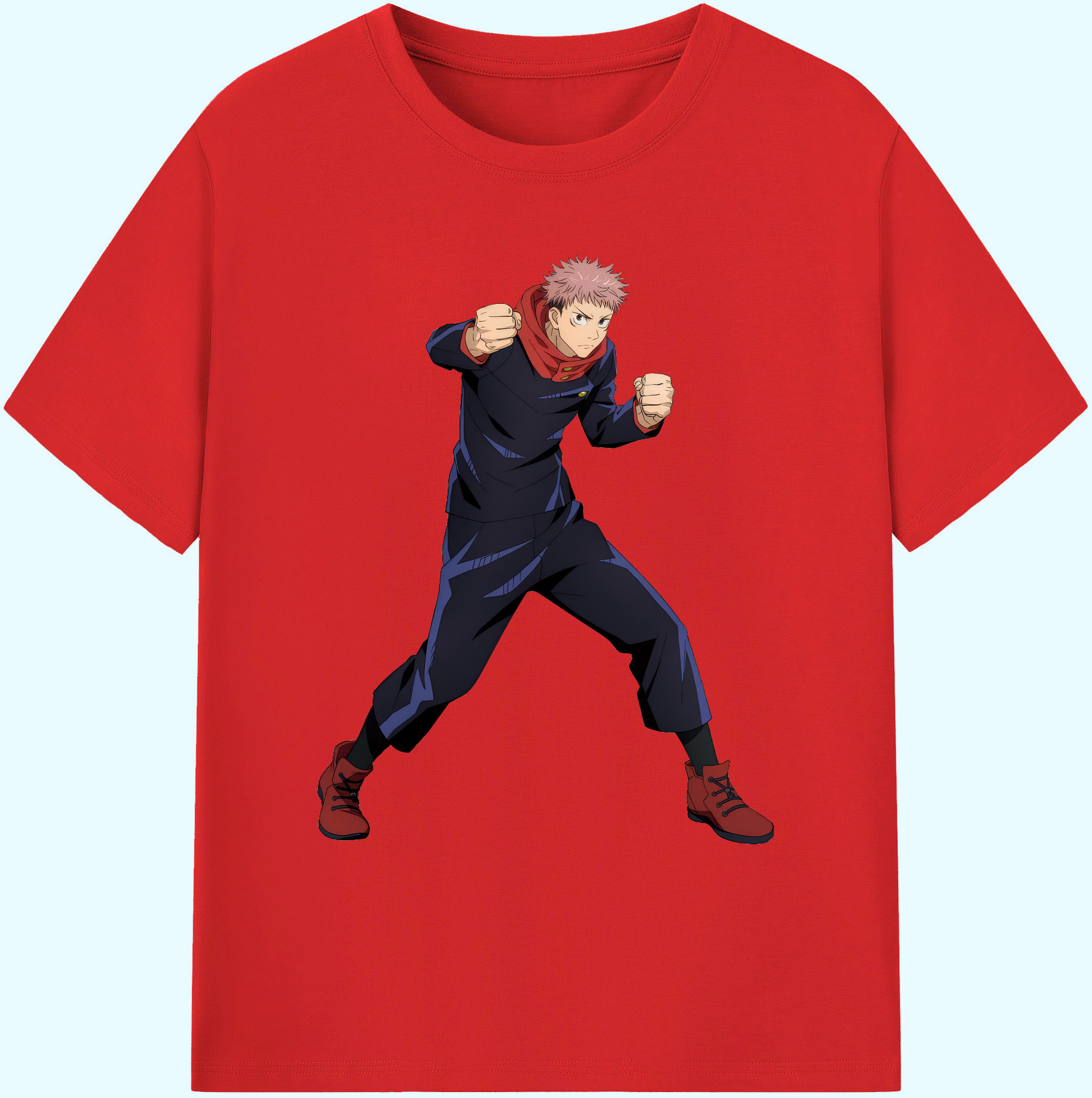 （画像用） 呪術廻戦 Jujutsu Kaisen 綿100％ メンズ半袖Tシャツ｜肌触りやわらか＆通気性