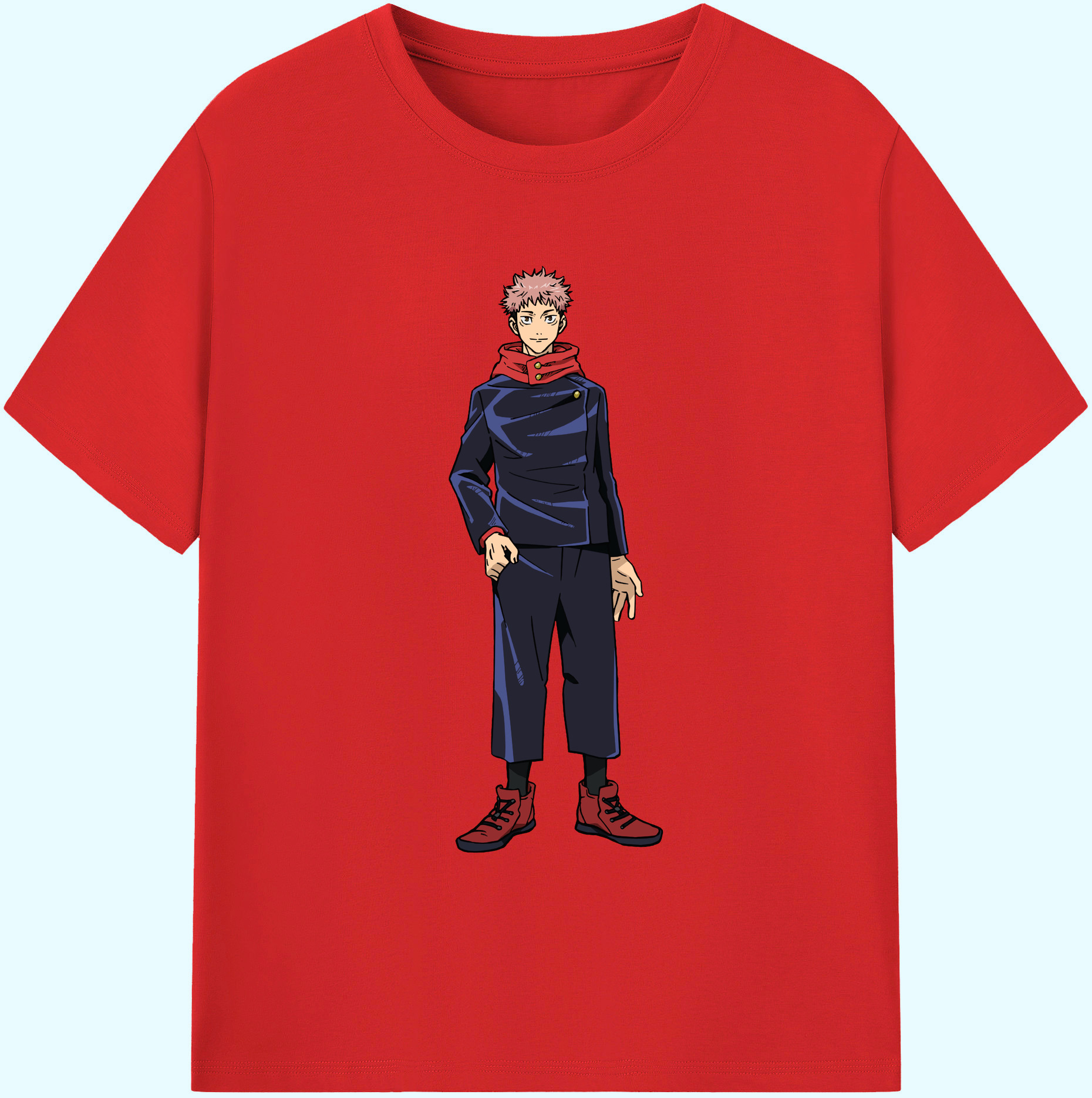 （画像用） 呪術廻戦 Jujutsu Kaisen 綿100％ メンズ半袖Tシャツ｜肌触りやわらか＆通気性