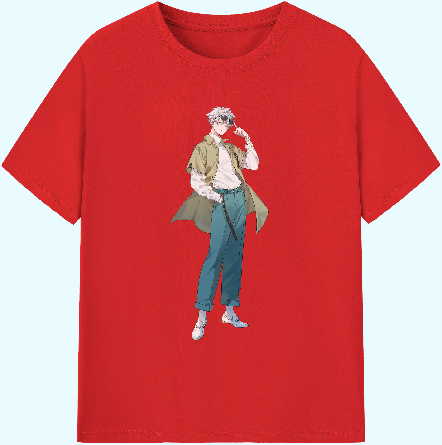 （画像用） 呪術廻戦 Jujutsu Kaisen 綿100％ メンズ半袖Tシャツ｜肌触りやわらか＆通気性