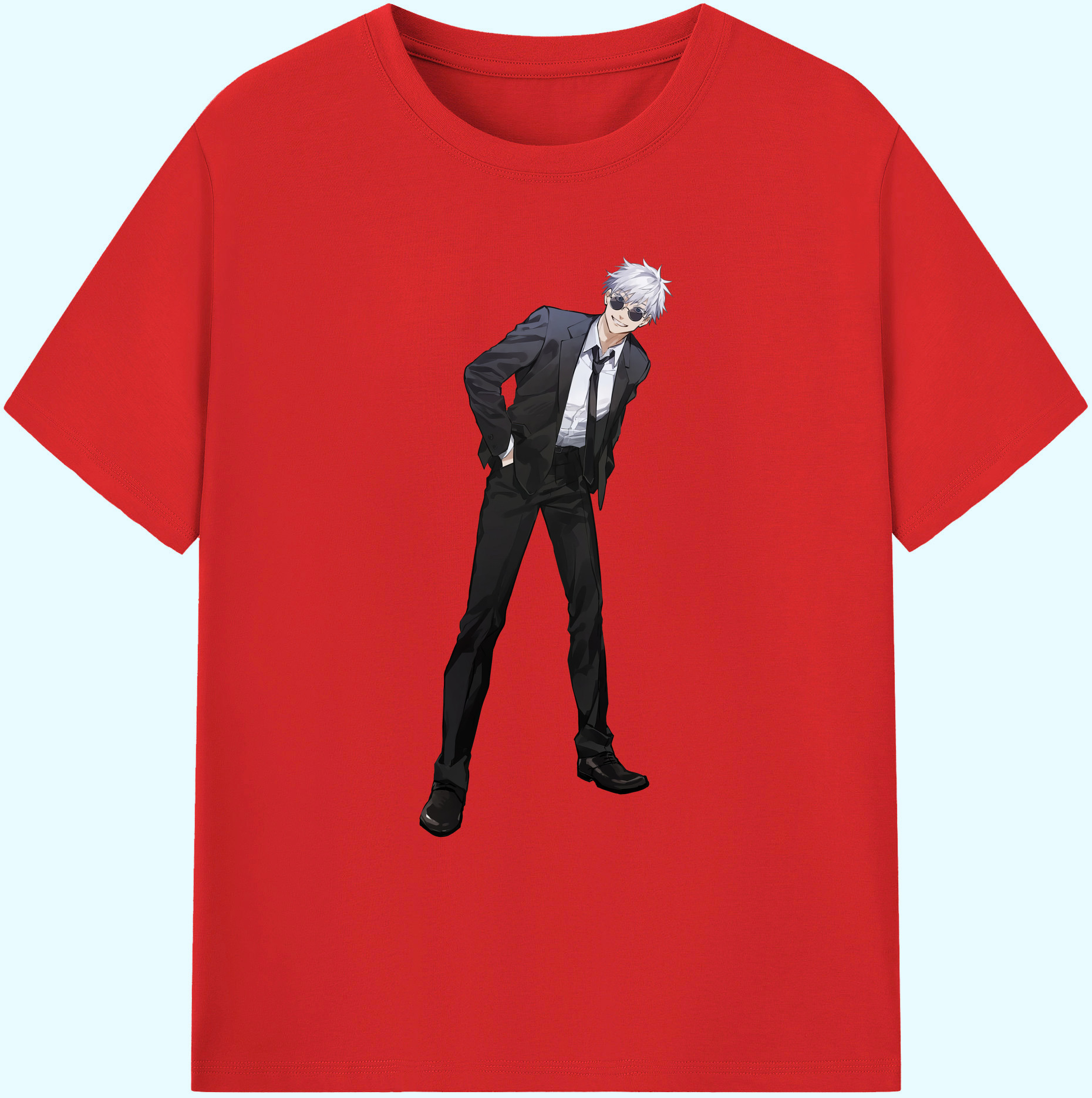 （画像用） 呪術廻戦 Jujutsu Kaisen 綿100％ メンズ半袖Tシャツ｜肌触りやわらか＆通気性