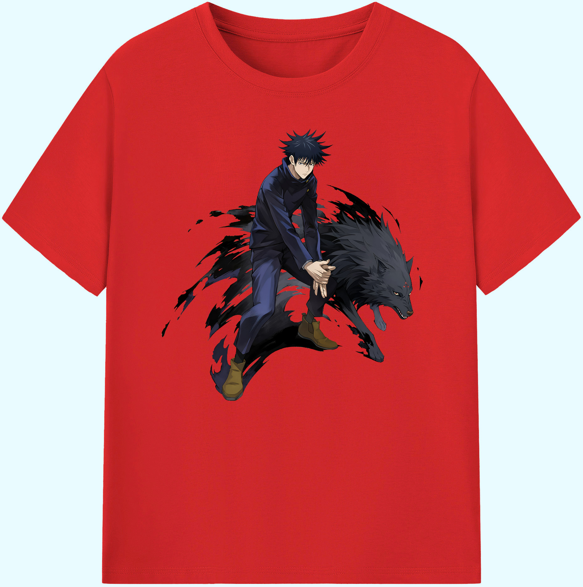 （画像用） 呪術廻戦 Jujutsu Kaisen 綿100％ メンズ半袖Tシャツ｜肌触りやわらか＆通気性