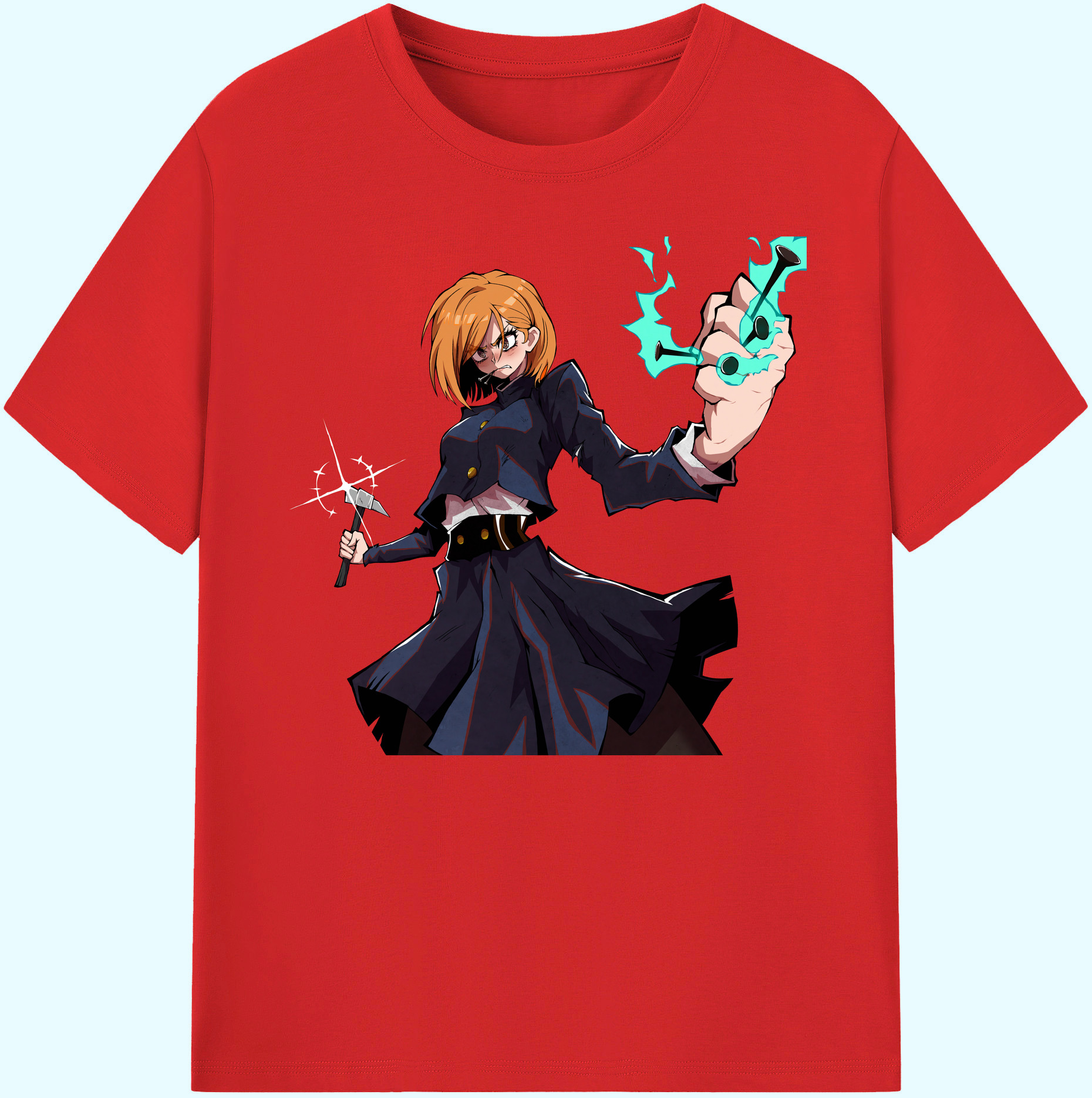 （画像用） 呪術廻戦 Jujutsu Kaisen 綿100％ メンズ半袖Tシャツ｜肌触りやわらか＆通気性