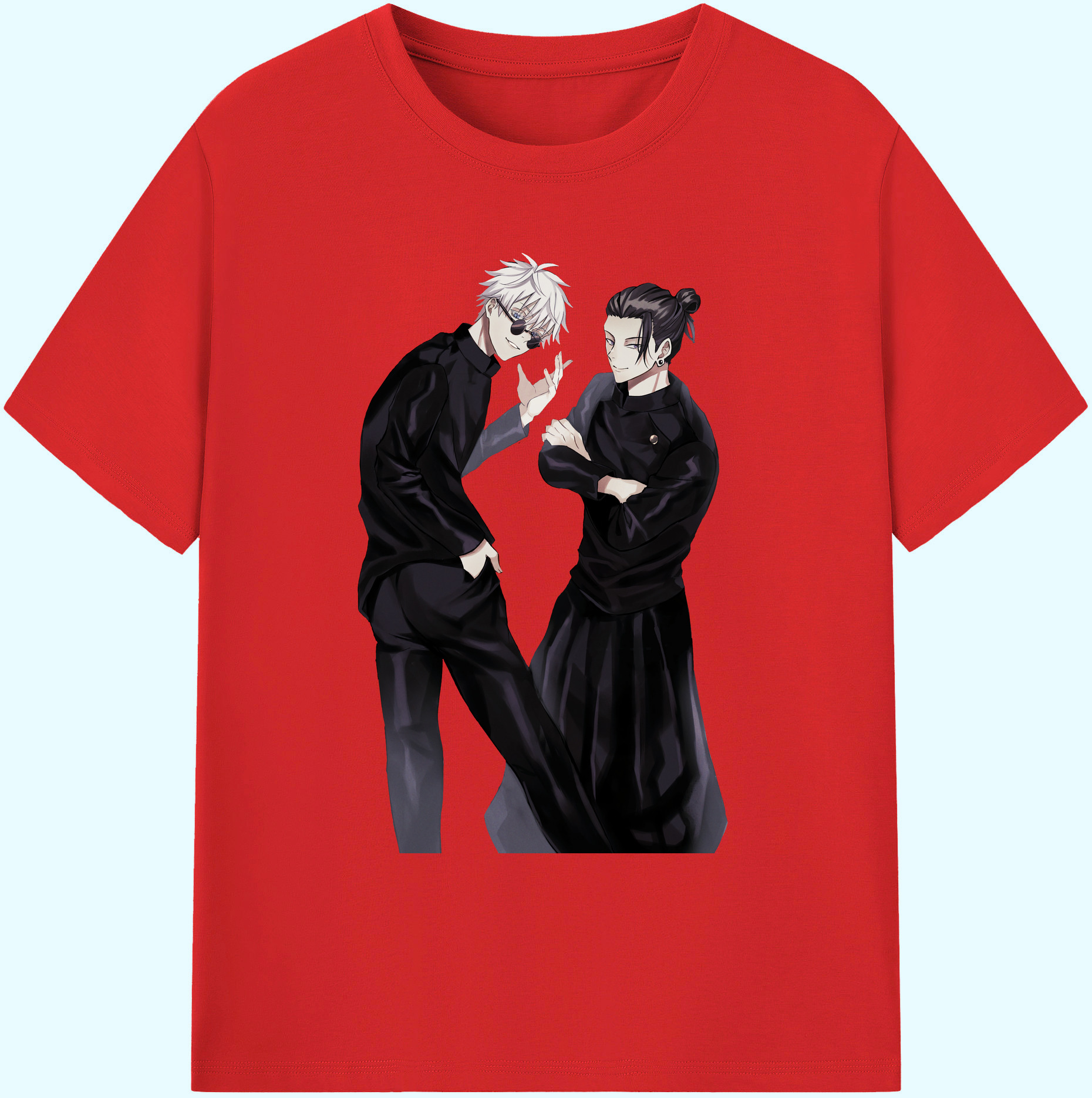 （画像用） 呪術廻戦 Jujutsu Kaisen 綿100％ メンズ半袖Tシャツ｜肌触りやわらか＆通気性