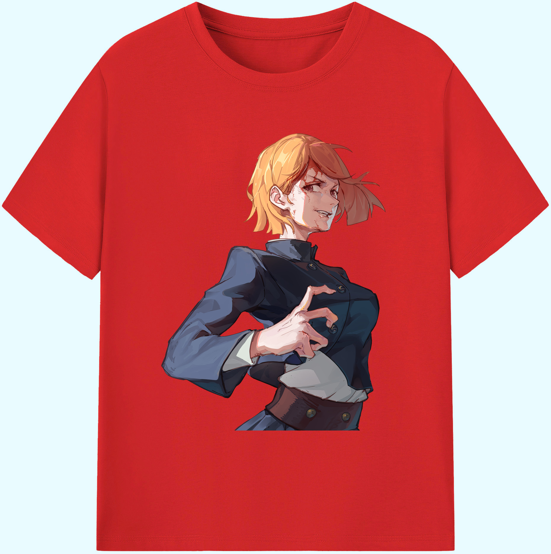 （画像用） 呪術廻戦 Jujutsu Kaisen 綿100％ メンズ半袖Tシャツ｜肌触りやわらか＆通気性