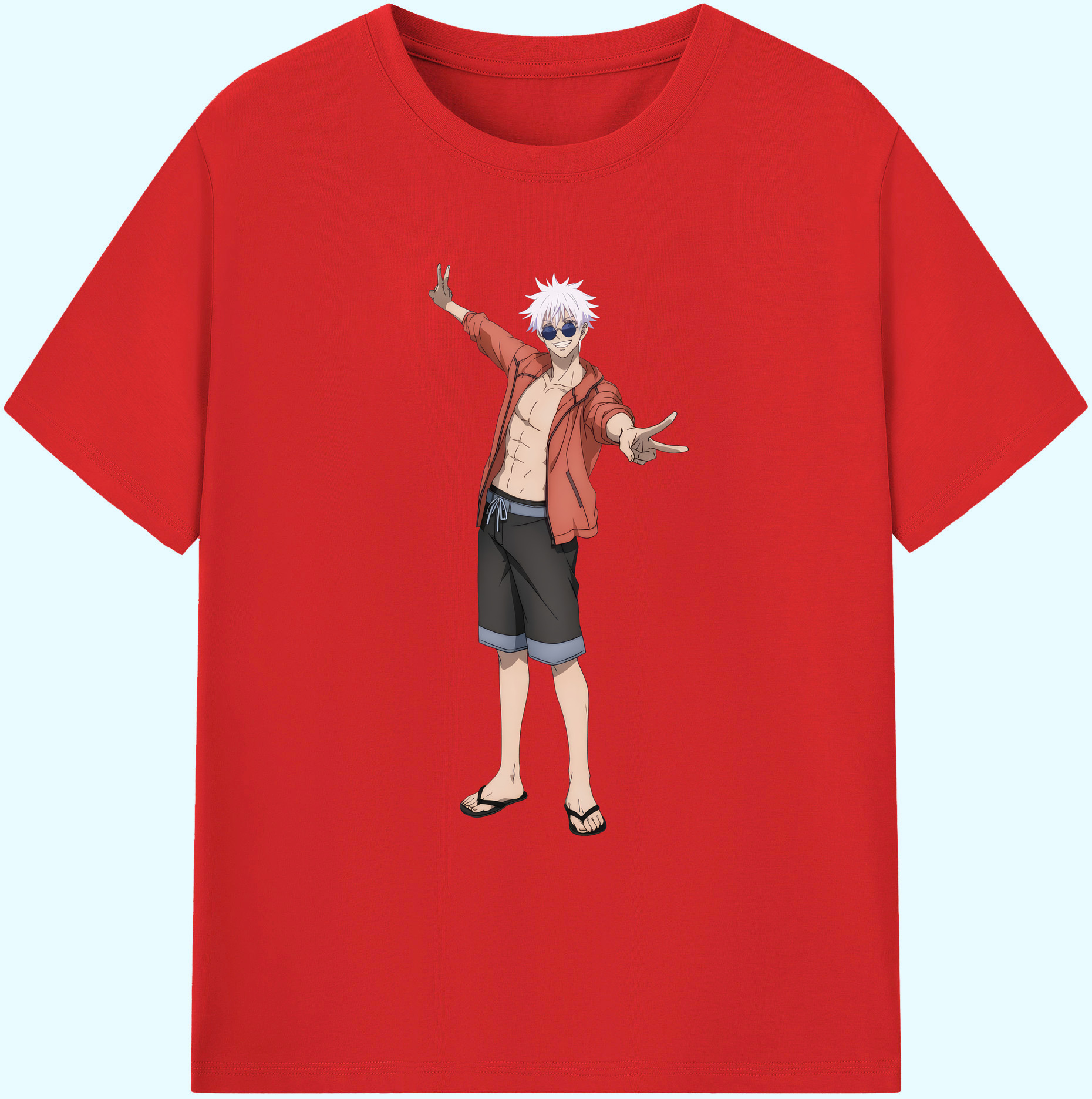 （画像用） 呪術廻戦 Jujutsu Kaisen 綿100％ メンズ半袖Tシャツ｜肌触りやわらか＆通気性
