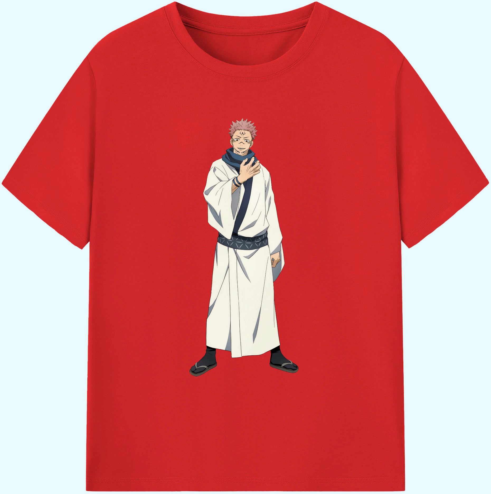 （画像用） 呪術廻戦 Jujutsu Kaisen 綿100％ メンズ半袖Tシャツ｜肌触りやわらか＆通気性