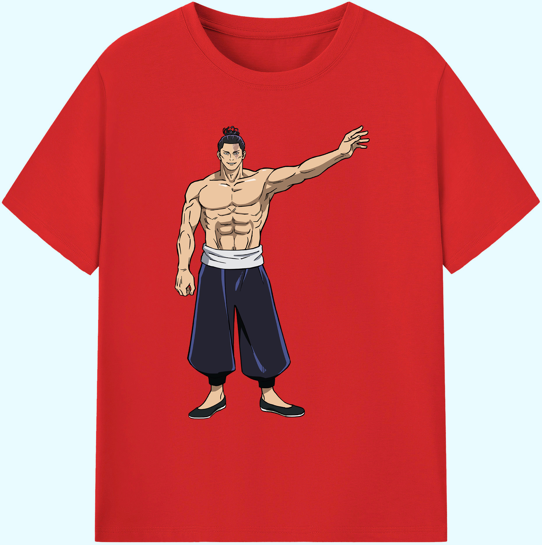 （画像用） 呪術廻戦 Jujutsu Kaisen 綿100％ メンズ半袖Tシャツ｜肌触りやわらか＆通気性