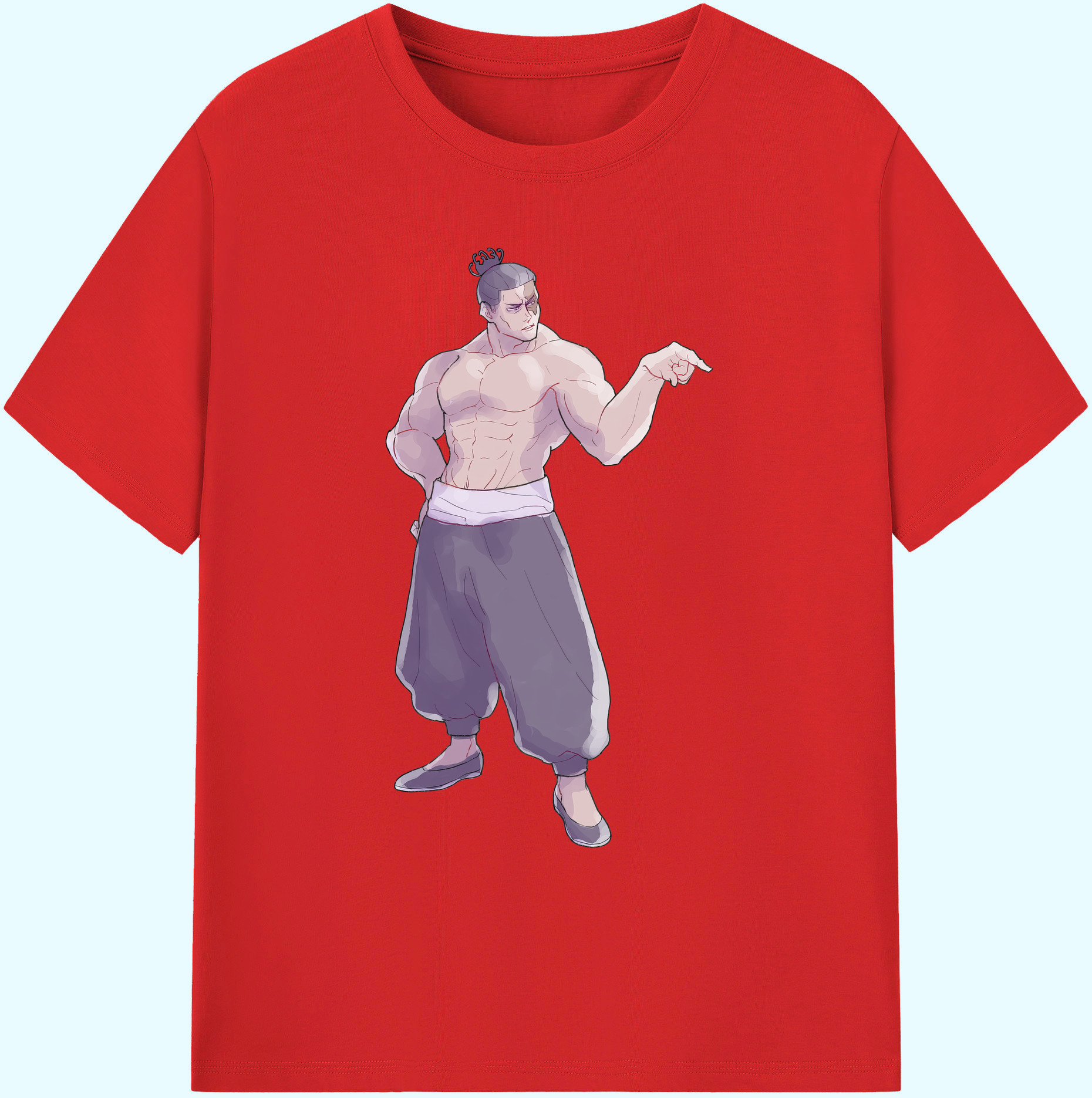 （画像用） 呪術廻戦 Jujutsu Kaisen 綿100％ メンズ半袖Tシャツ｜肌触りやわらか＆通気性