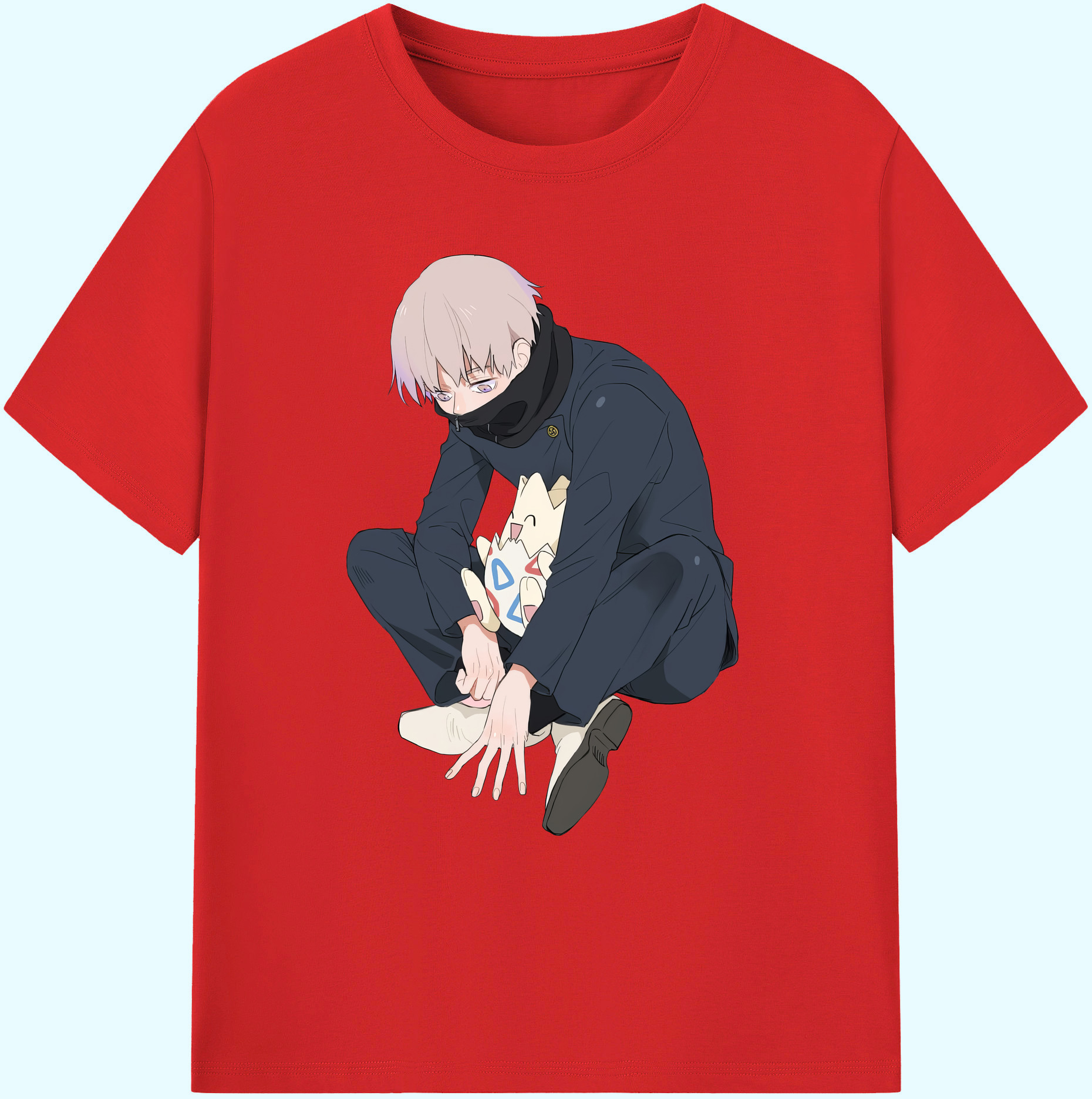 （画像用） 呪術廻戦 Jujutsu Kaisen 綿100％ メンズ半袖Tシャツ｜肌触りやわらか＆通気性