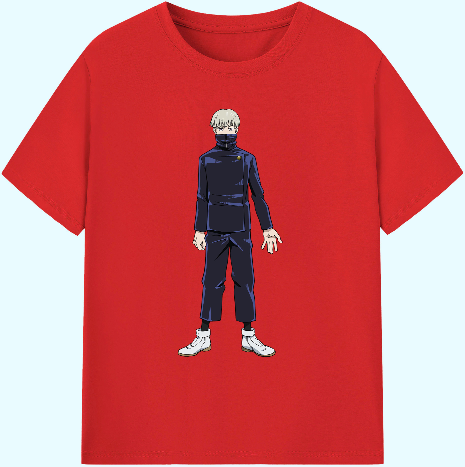 （画像用） 呪術廻戦 Jujutsu Kaisen 綿100％ メンズ半袖Tシャツ｜肌触りやわらか＆通気性
