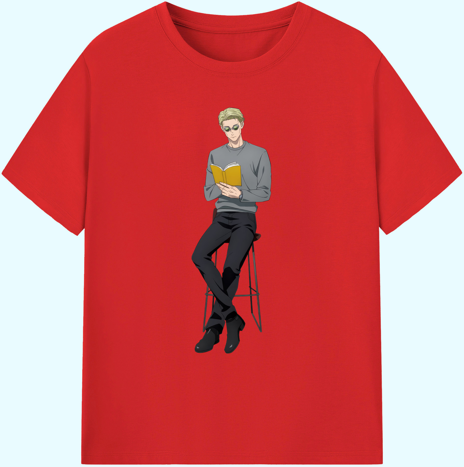 （画像用） 呪術廻戦 Jujutsu Kaisen 綿100％ メンズ半袖Tシャツ｜肌触りやわらか＆通気性