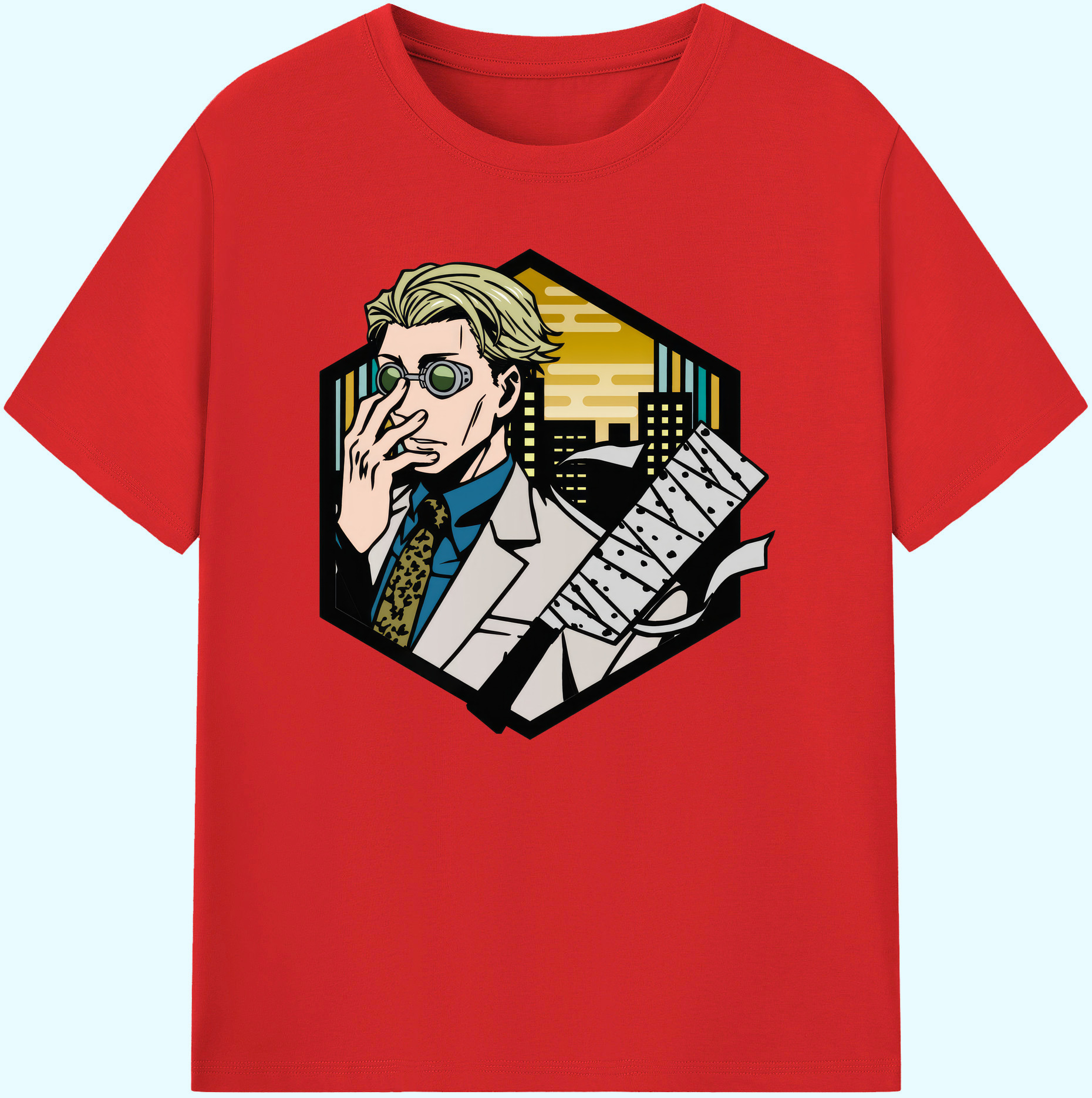 （画像用） 呪術廻戦 Jujutsu Kaisen 綿100％ メンズ半袖Tシャツ｜肌触りやわらか＆通気性
