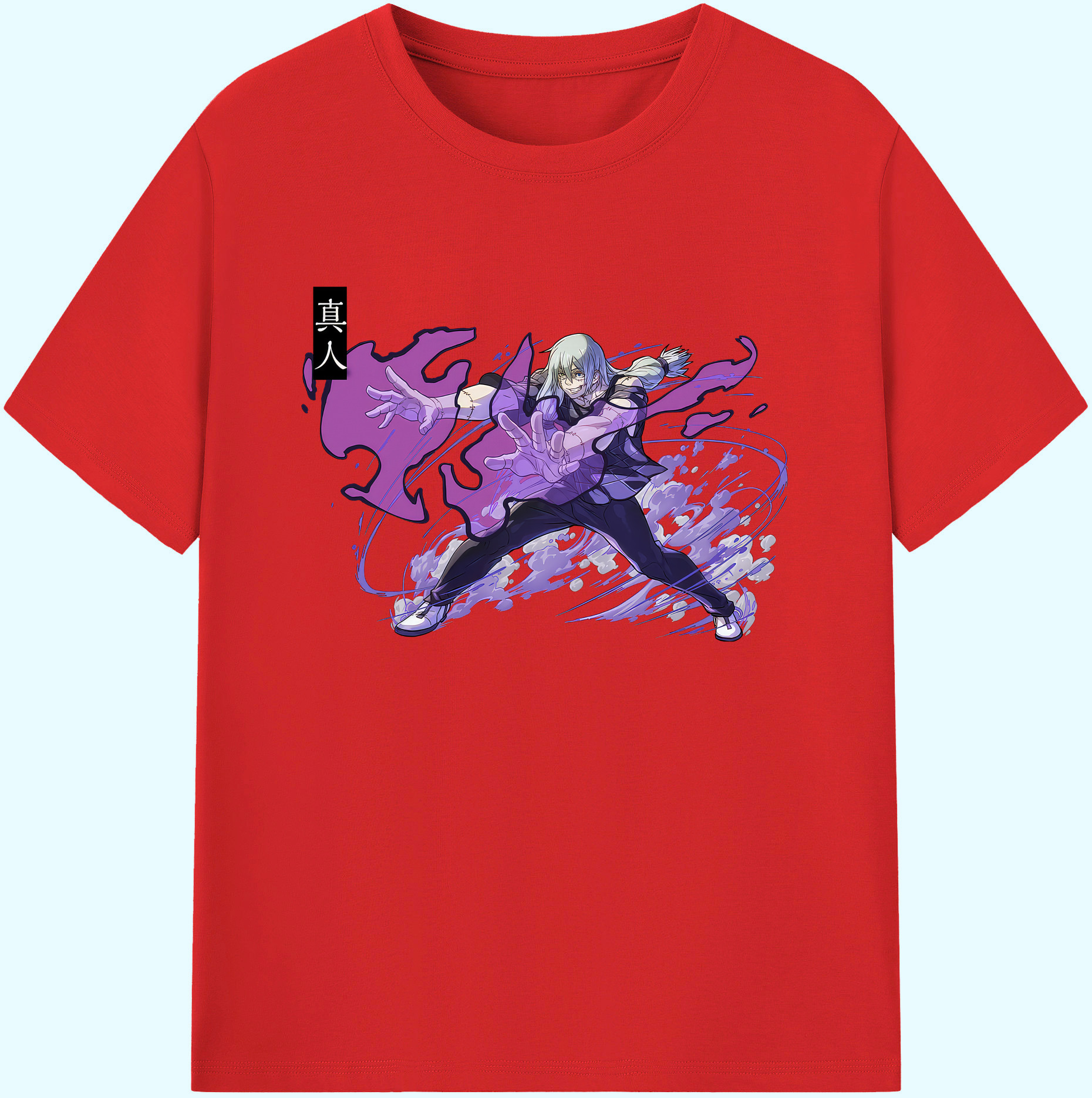 （画像用） 呪術廻戦 Jujutsu Kaisen 綿100％ メンズ半袖Tシャツ｜肌触りやわらか＆通気性