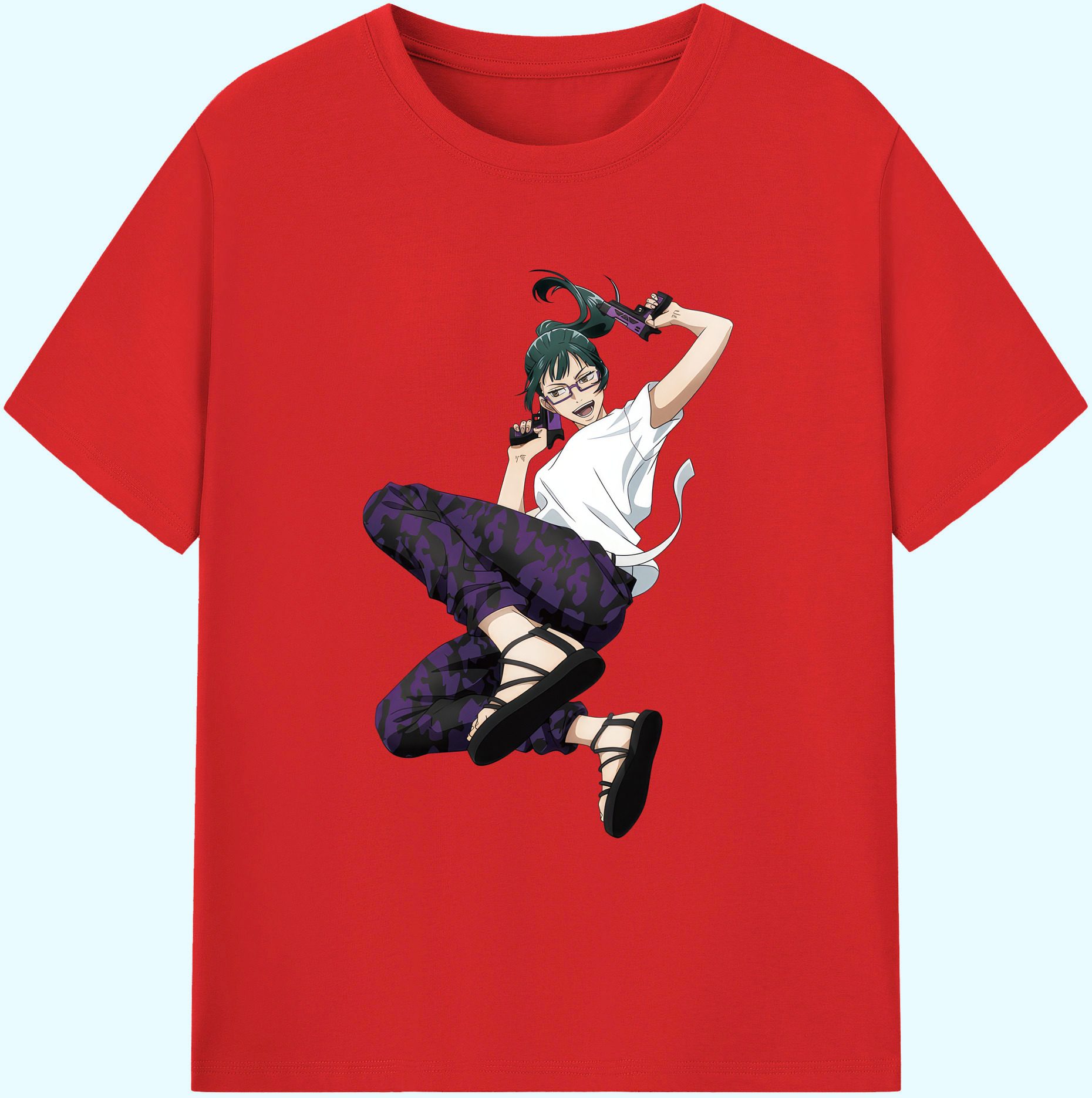 （画像用） 呪術廻戦 Jujutsu Kaisen 綿100％ メンズ半袖Tシャツ｜肌触りやわらか＆通気性