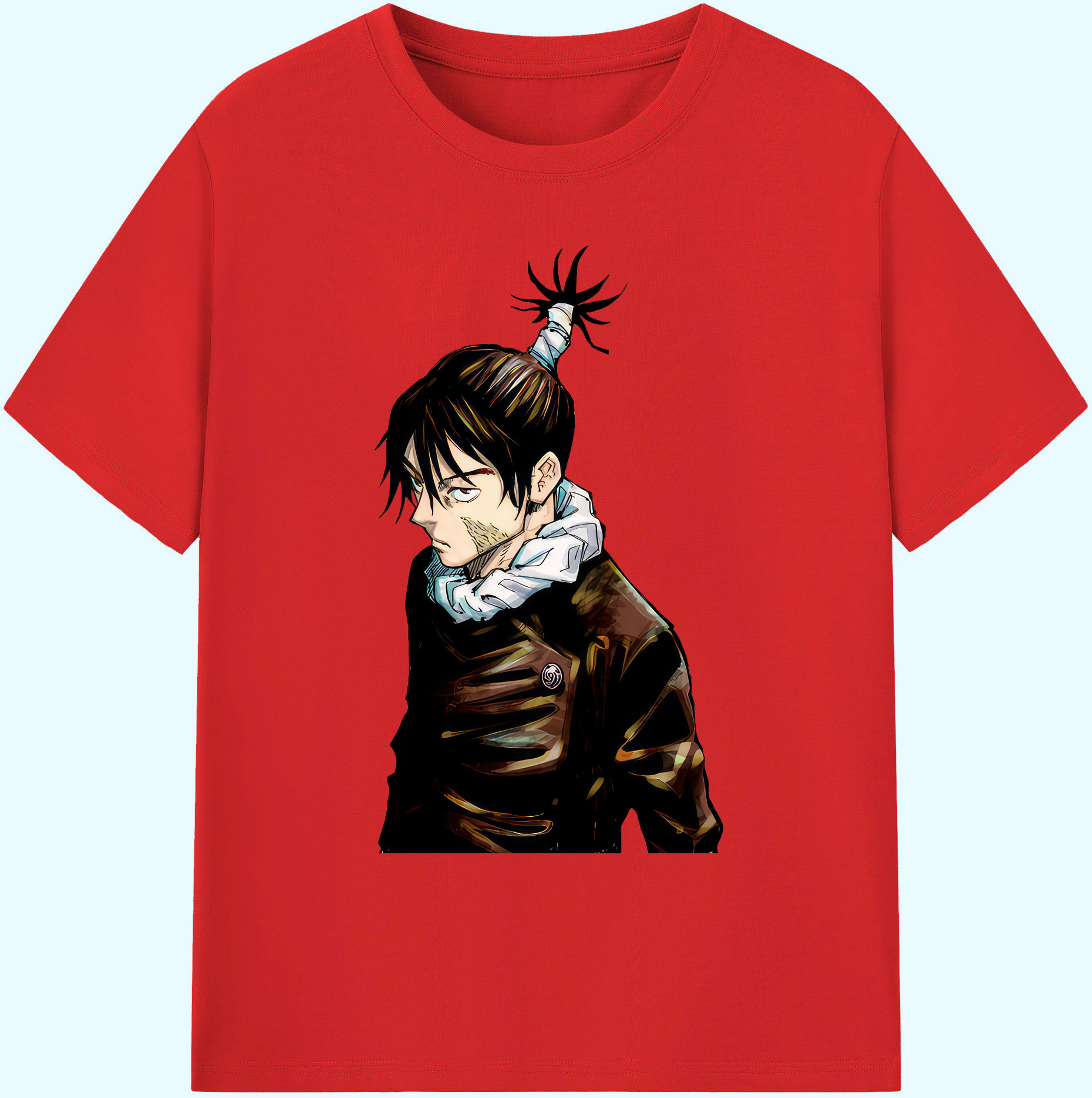 （画像用） 呪術廻戦 Jujutsu Kaisen 綿100％ メンズ半袖Tシャツ｜肌触りやわらか＆通気性