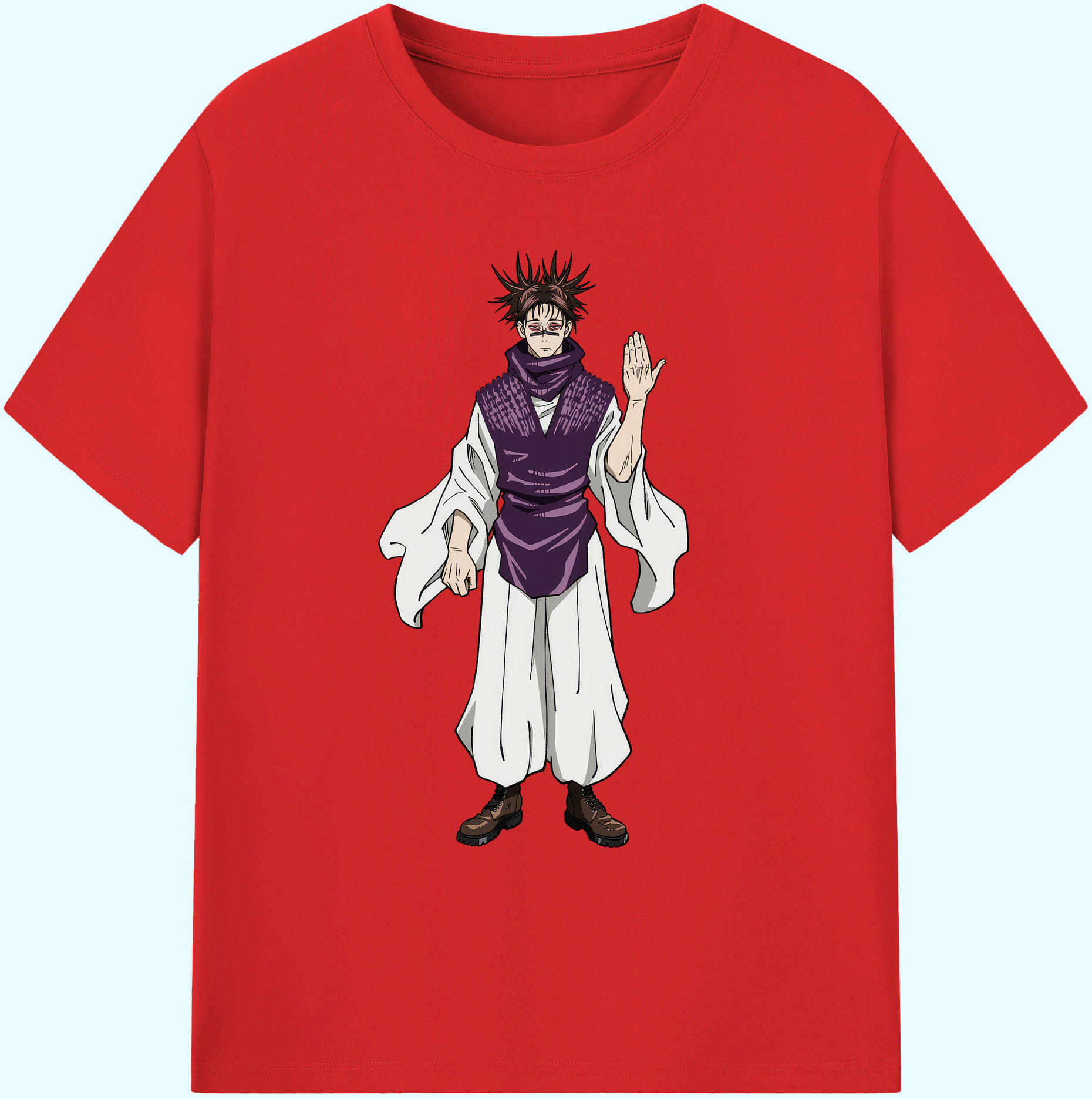 （画像用） 呪術廻戦 Jujutsu Kaisen 綿100％ メンズ半袖Tシャツ｜肌触りやわらか＆通気性