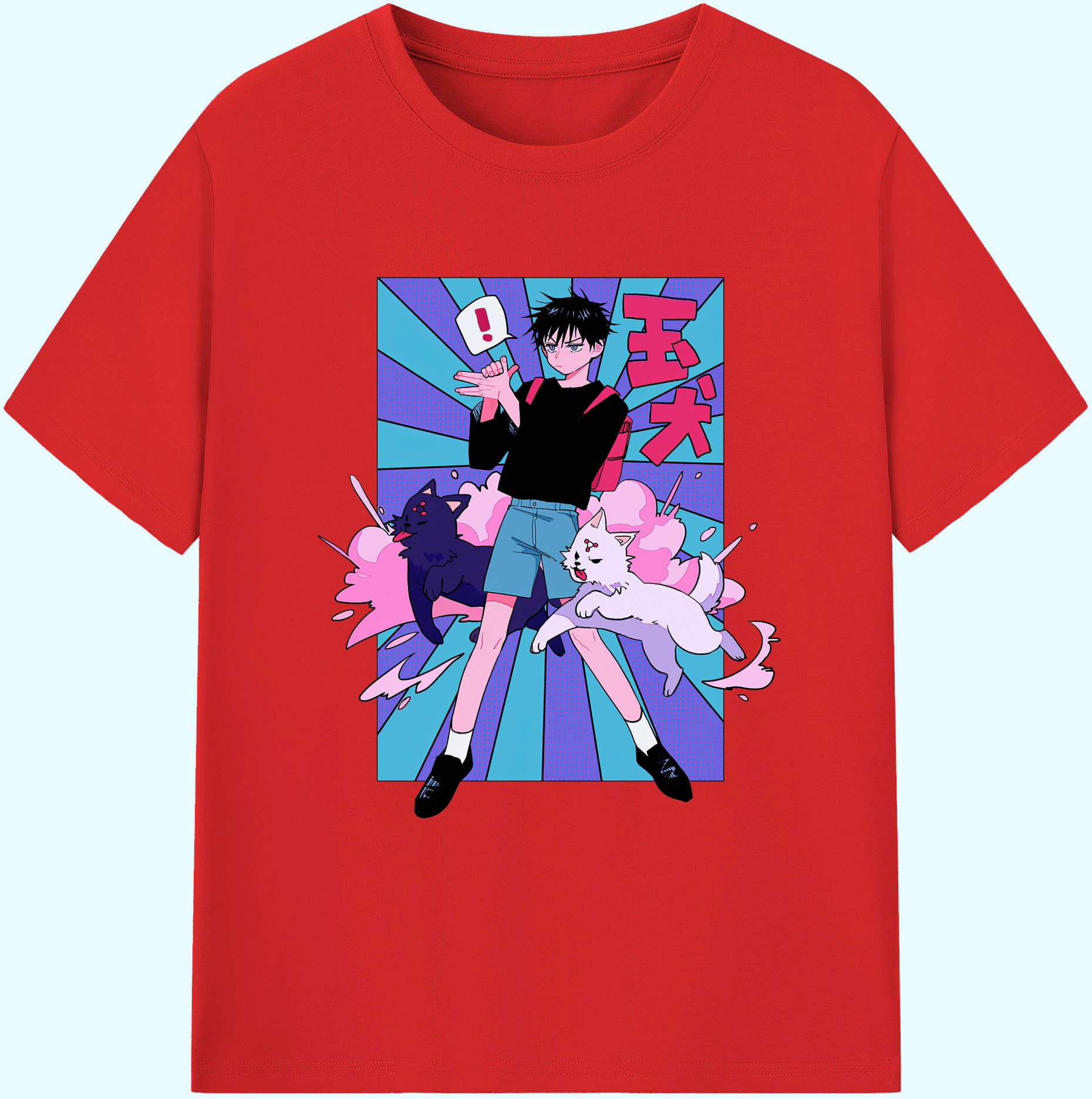 （画像用） 呪術廻戦 Jujutsu Kaisen 綿100％ メンズ半袖Tシャツ｜肌触りやわらか＆通気性