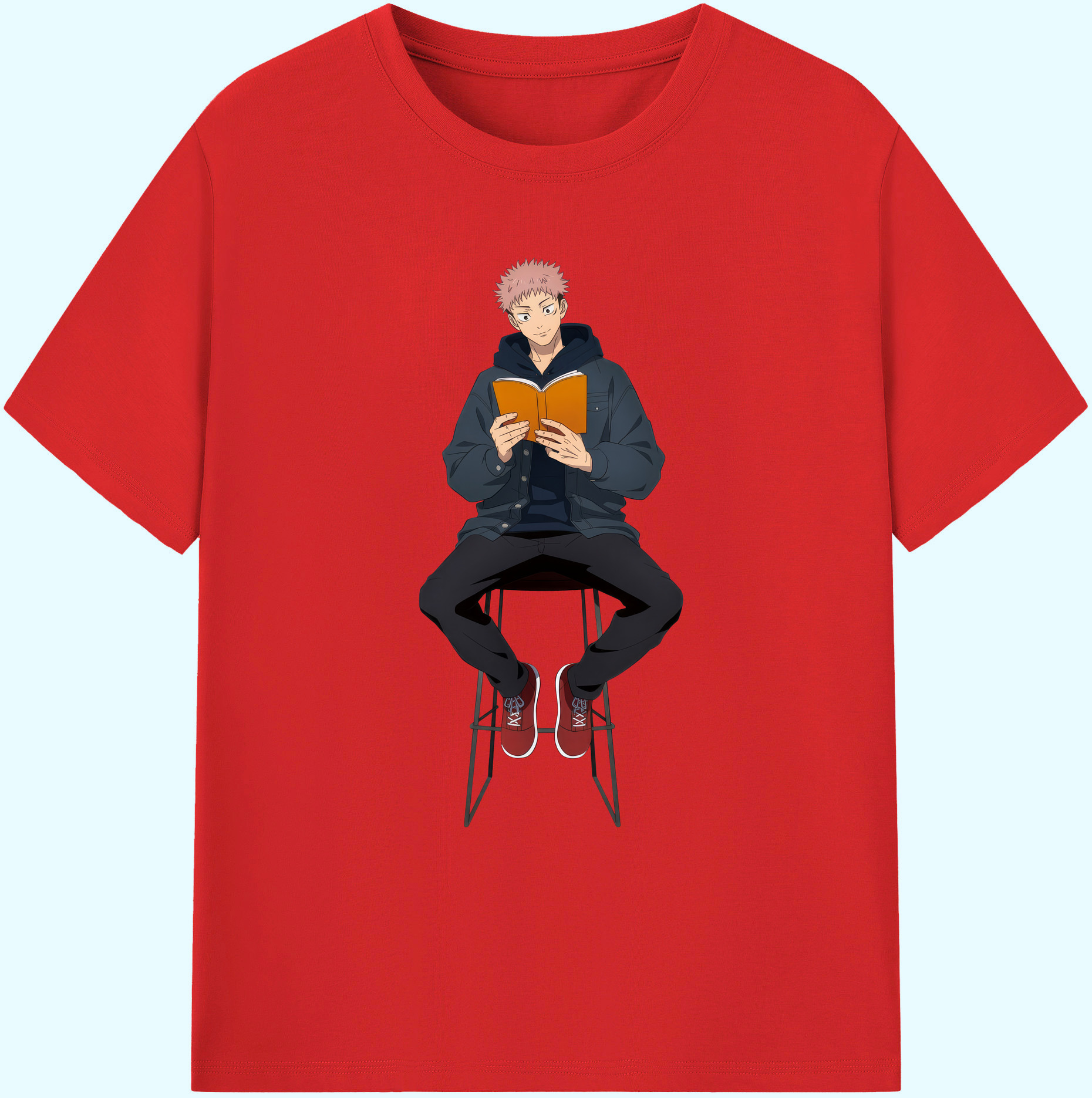 （画像用） 呪術廻戦 Jujutsu Kaisen 綿100％ メンズ半袖Tシャツ｜肌触りやわらか＆通気性