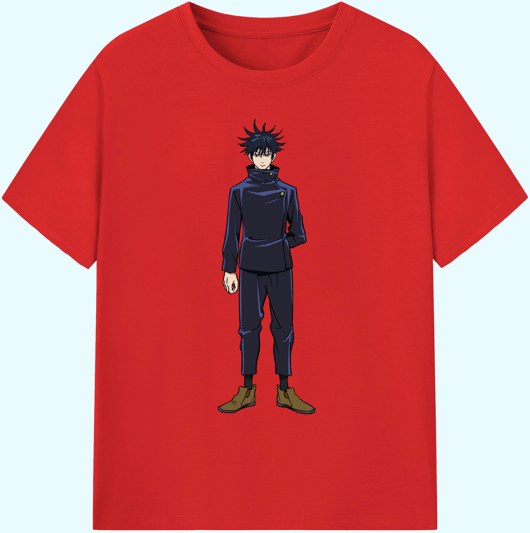 （画像用） 呪術廻戦 Jujutsu Kaisen 綿100％ メンズ半袖Tシャツ｜肌触りやわらか＆通気性