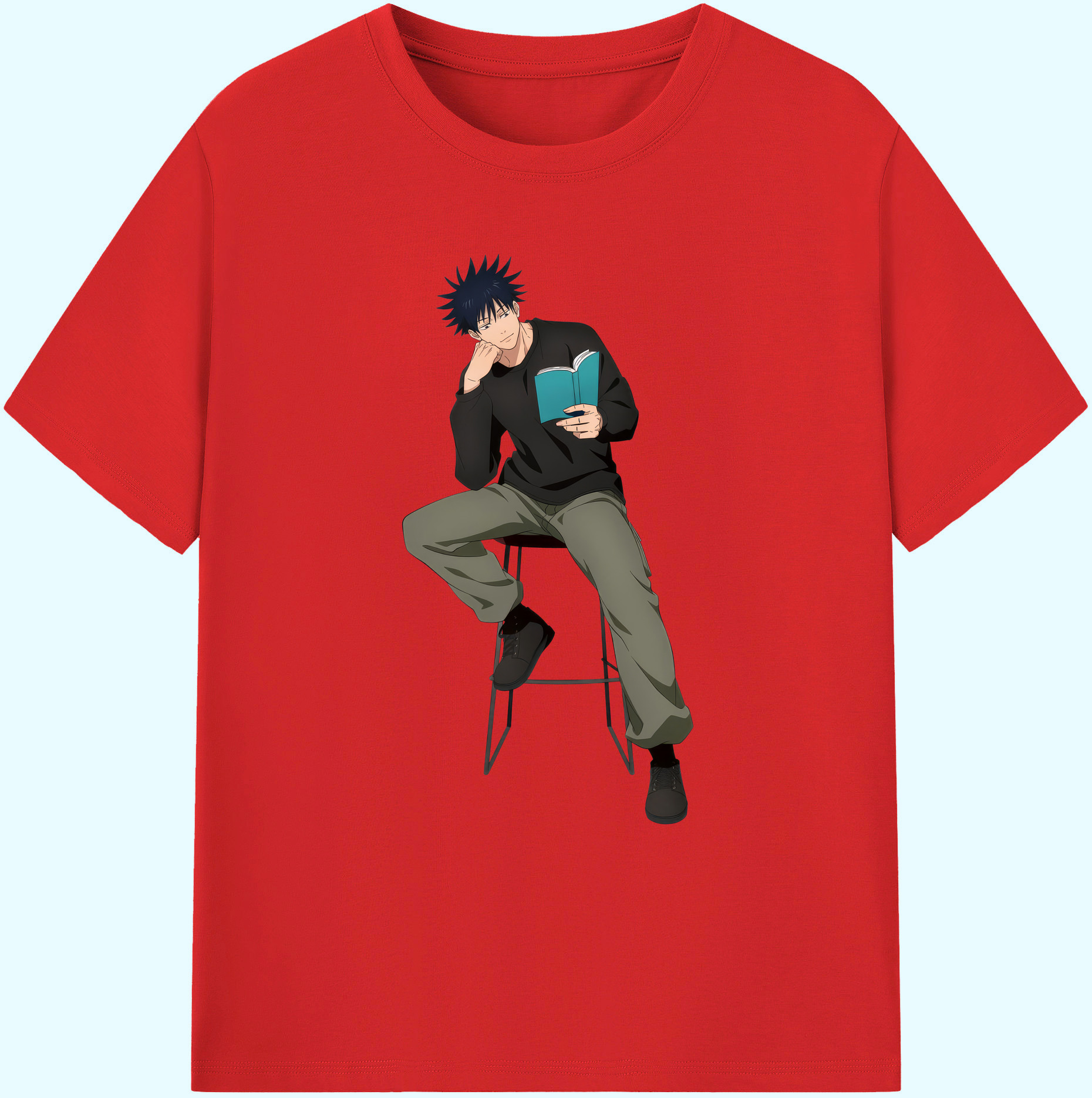 （画像用） 呪術廻戦 Jujutsu Kaisen 綿100％ メンズ半袖Tシャツ｜肌触りやわらか＆通気性