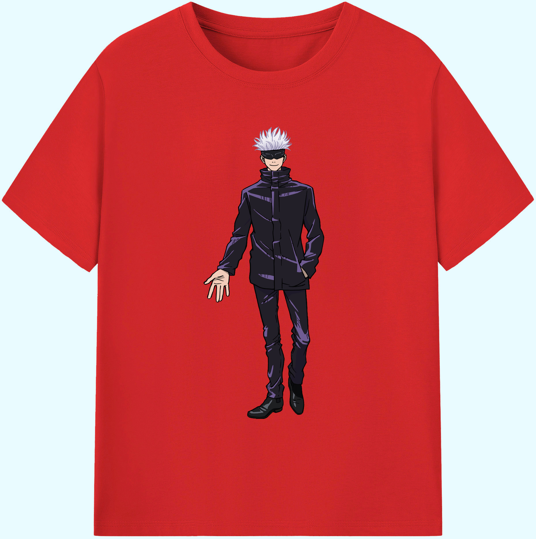 （画像用） 呪術廻戦 Jujutsu Kaisen 綿100％ メンズ半袖Tシャツ｜肌触りやわらか＆通気性