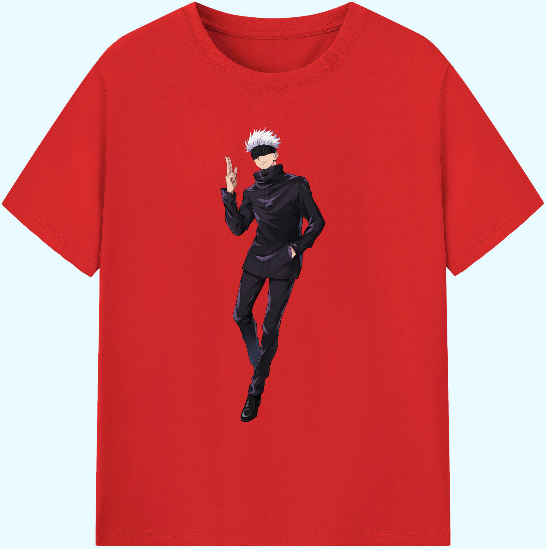（画像用） 呪術廻戦 Jujutsu Kaisen 綿100％ メンズ半袖Tシャツ｜肌触りやわらか＆通気性