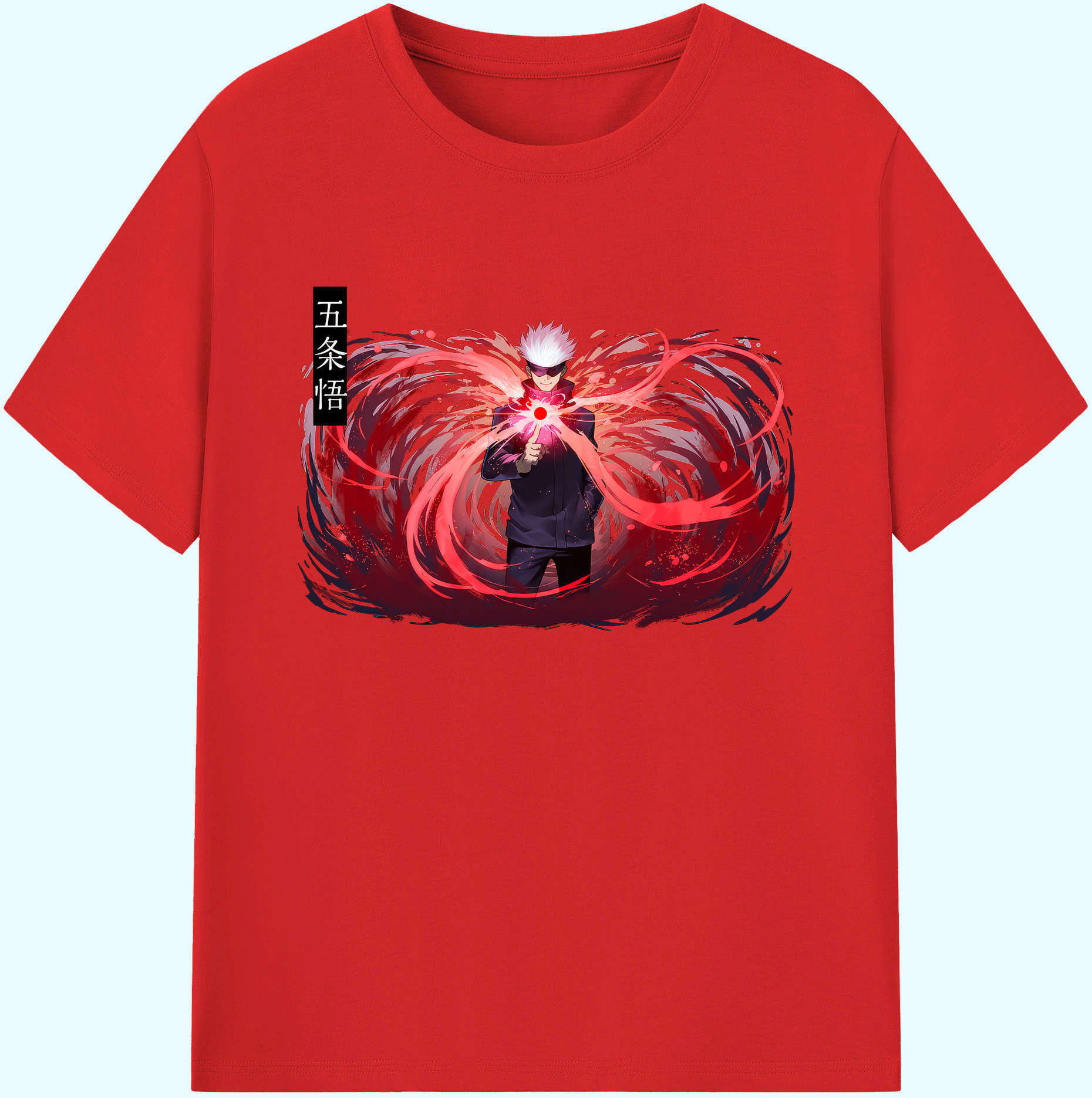 （画像用） 呪術廻戦 Jujutsu Kaisen 綿100％ メンズ半袖Tシャツ｜肌触りやわらか＆通気性