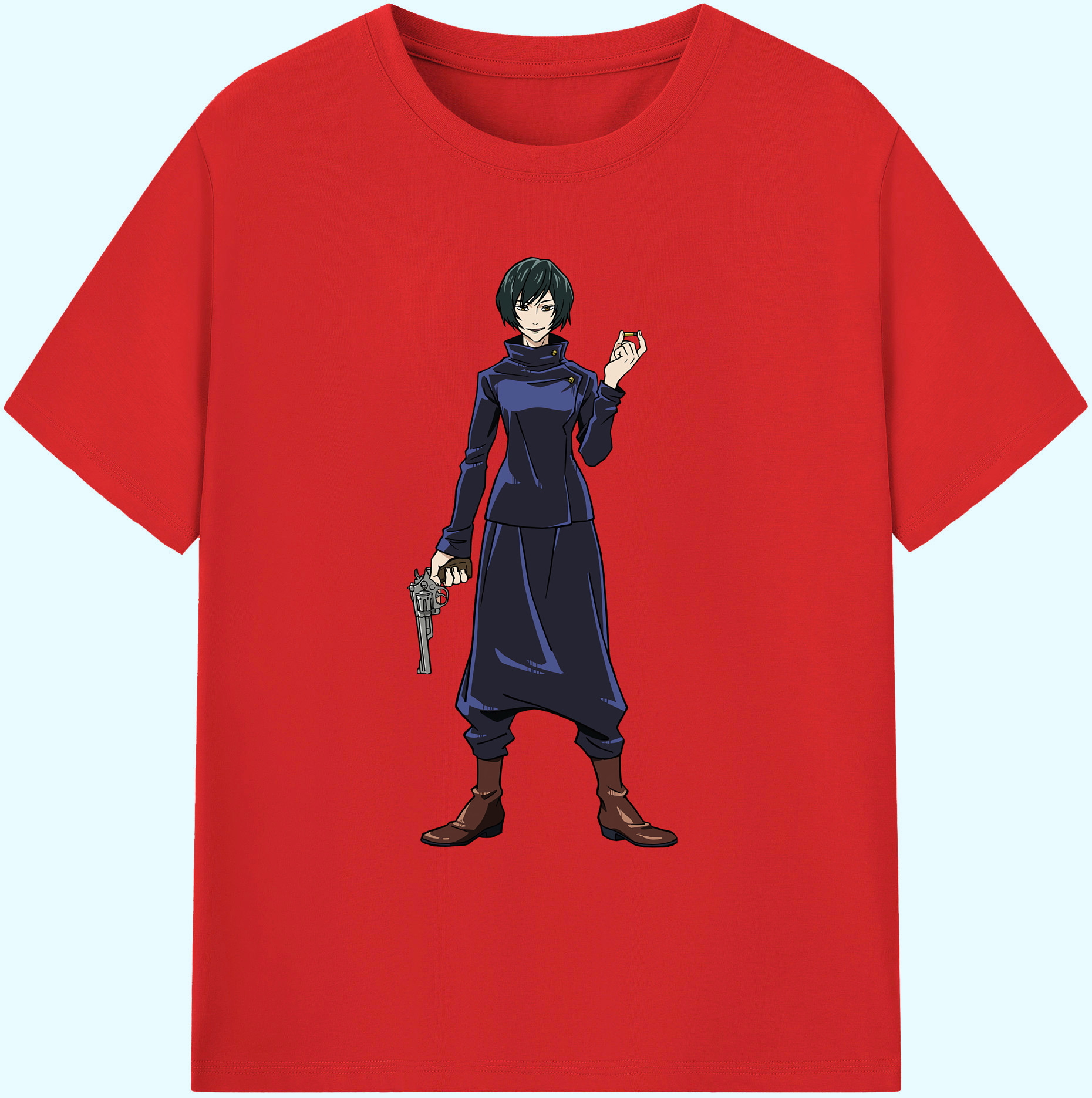 （画像用） 呪術廻戦 Jujutsu Kaisen 綿100％ メンズ半袖Tシャツ｜肌触りやわらか＆通気性