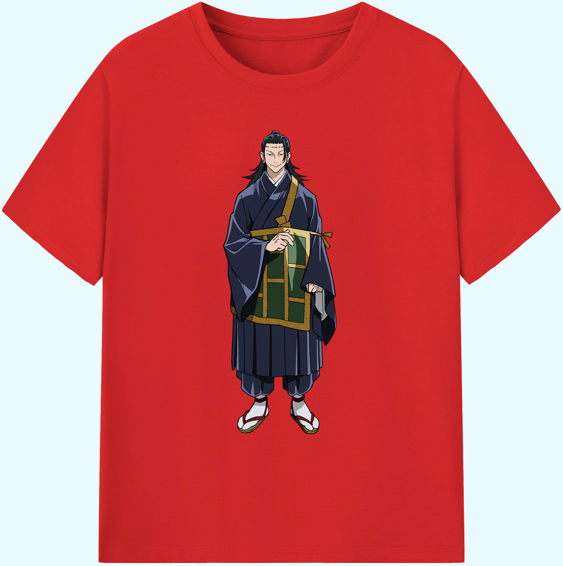 （画像用） 呪術廻戦 Jujutsu Kaisen 綿100％ メンズ半袖Tシャツ｜肌触りやわらか＆通気性